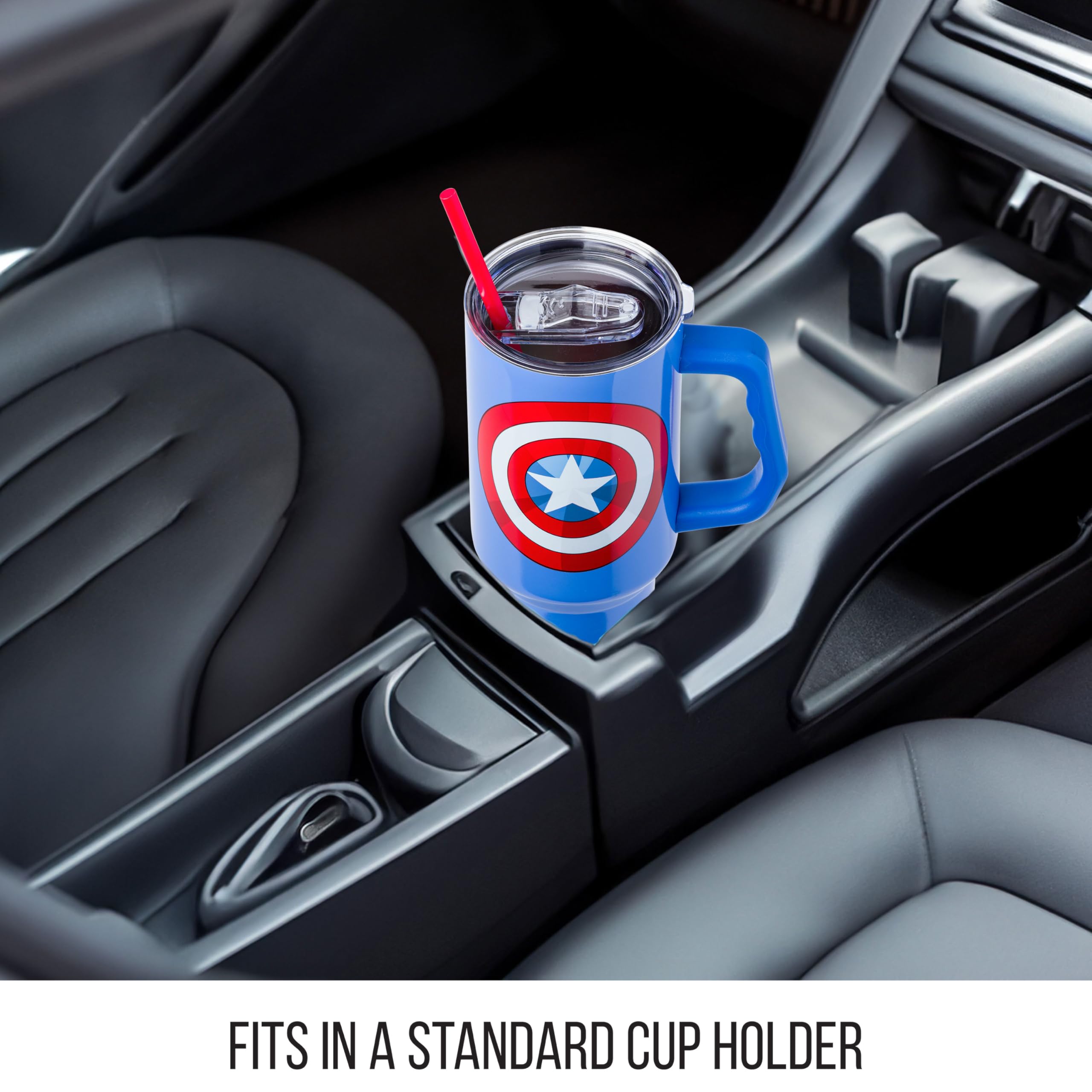 Foto 4 pulgar | Vaso Plateado Buffalo Marvel Avengers Capitán América 1.2 L - Venta Internacional.