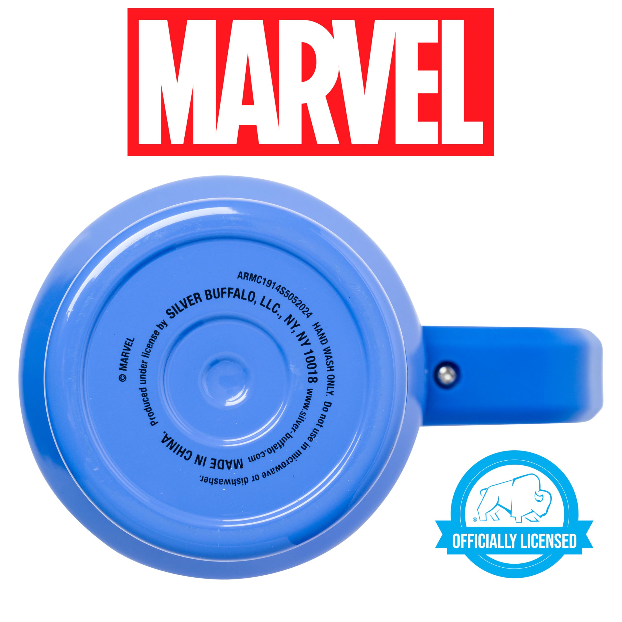 Foto 5 pulgar | Vaso Plateado Buffalo Marvel Avengers Capitán América 1.2 L - Venta Internacional.