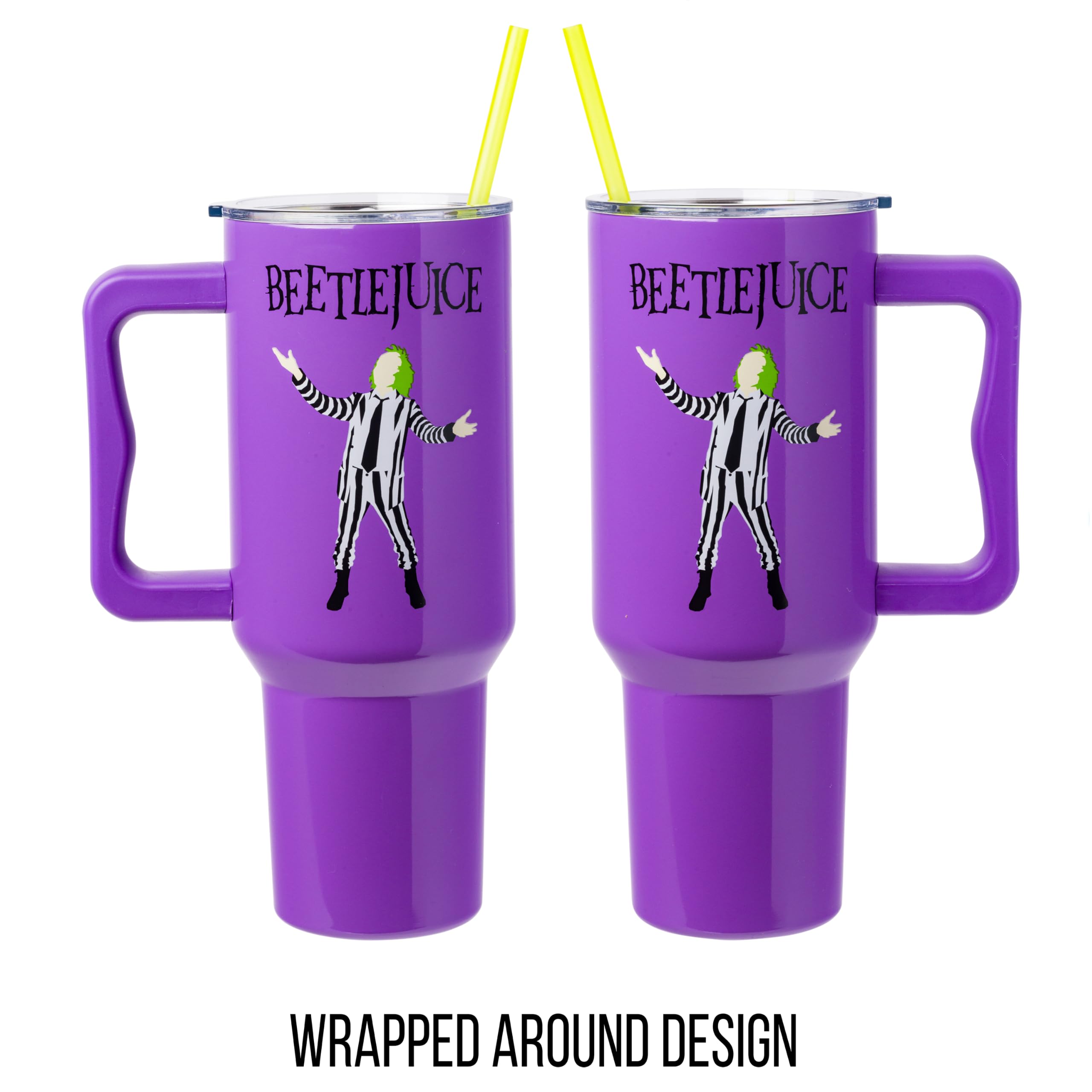 Foto 3 pulgar | Vaso Plateado Buffalo Tim Burton Beetlejuice De Acero Inoxidable De 1,2 L - Venta Internacional.