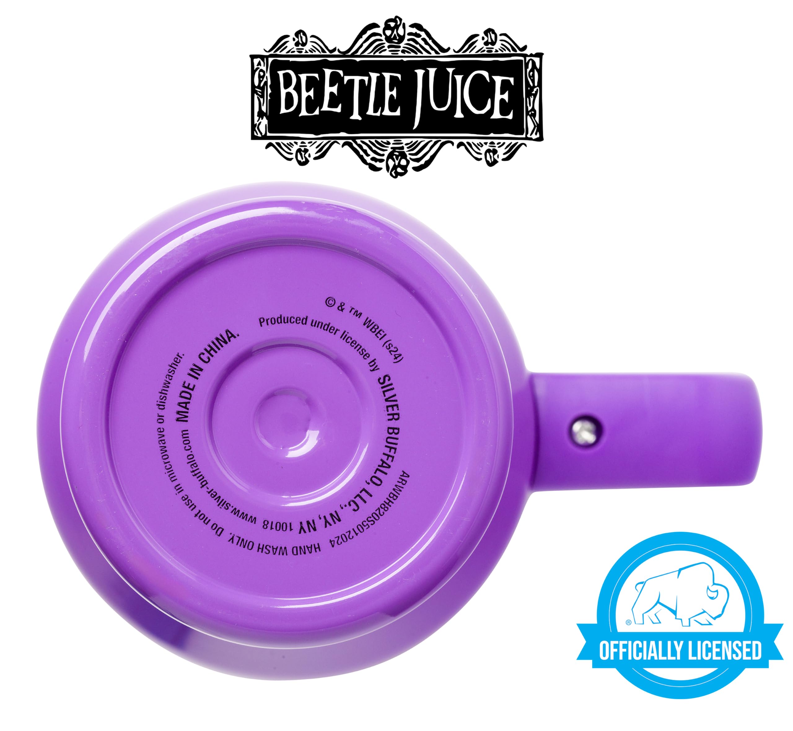 Foto 6 pulgar | Vaso Plateado Buffalo Tim Burton Beetlejuice De Acero Inoxidable De 1,2 L - Venta Internacional.