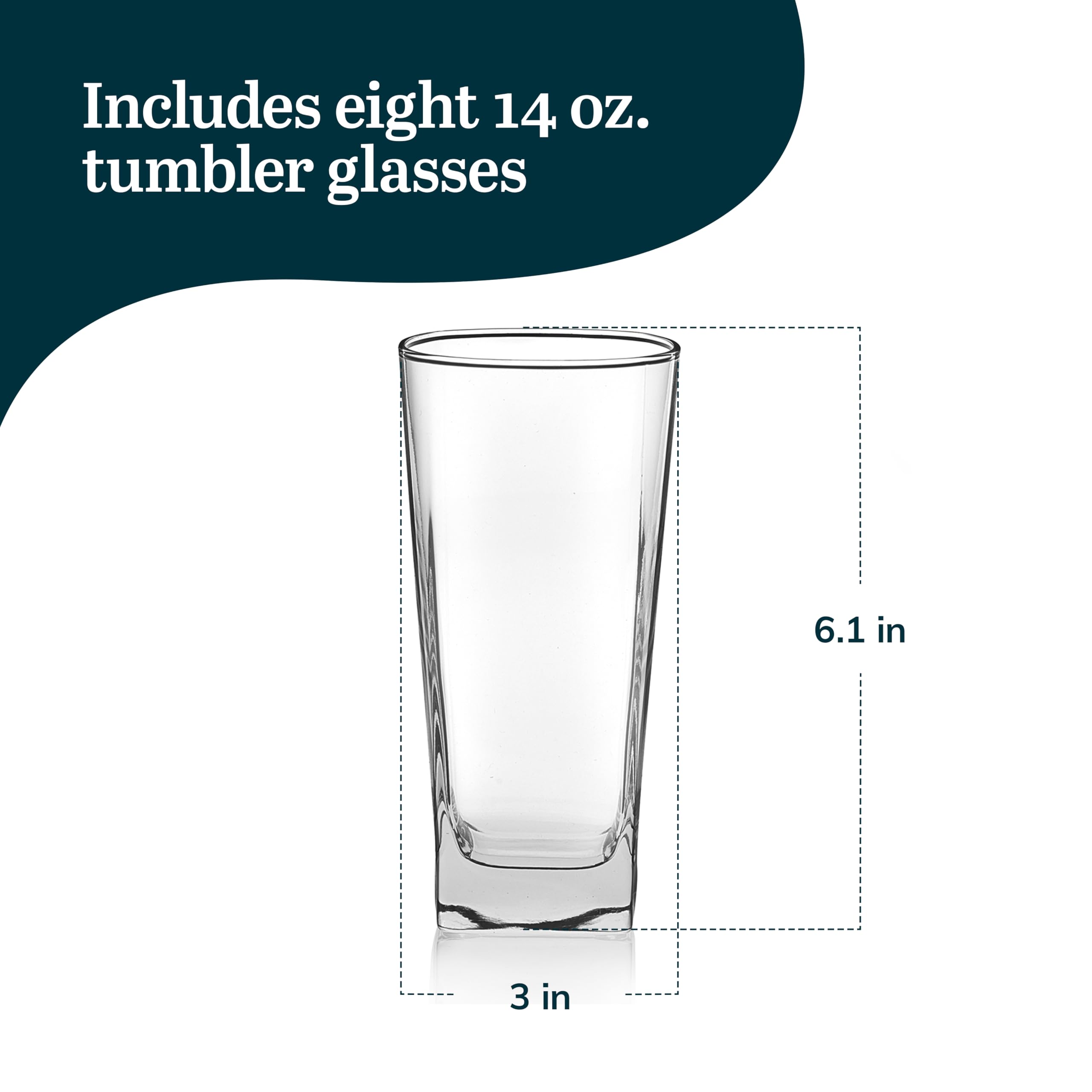 Foto 4 pulgar | Vasos Libbey City De 420 Ml, Juego De 8 - Venta Internacional.
