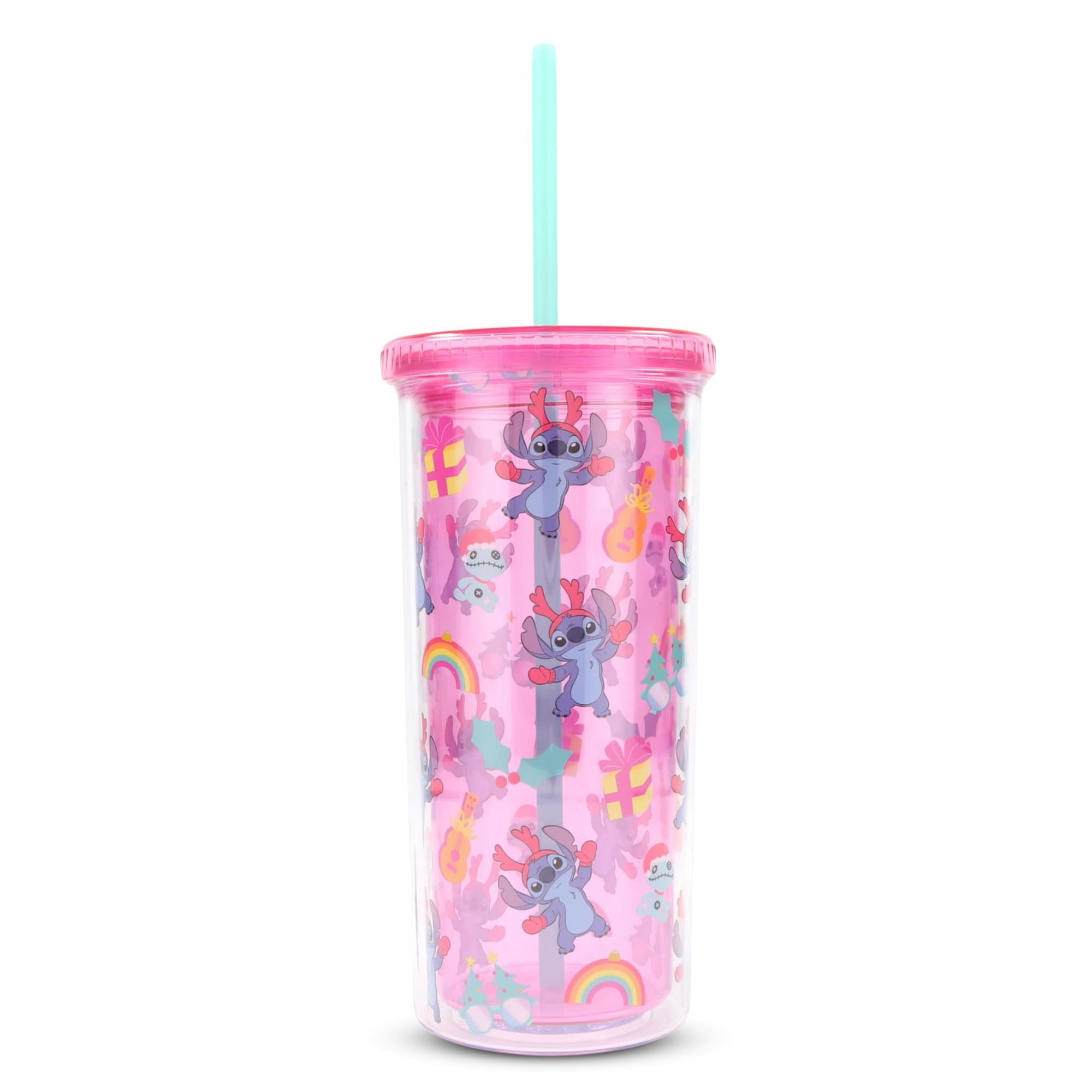 Foto 2 pulgar | Taza Disney Lilo & Stitch Christmas Stitch, 600 Ml, Con Pajita - Venta Internacional.