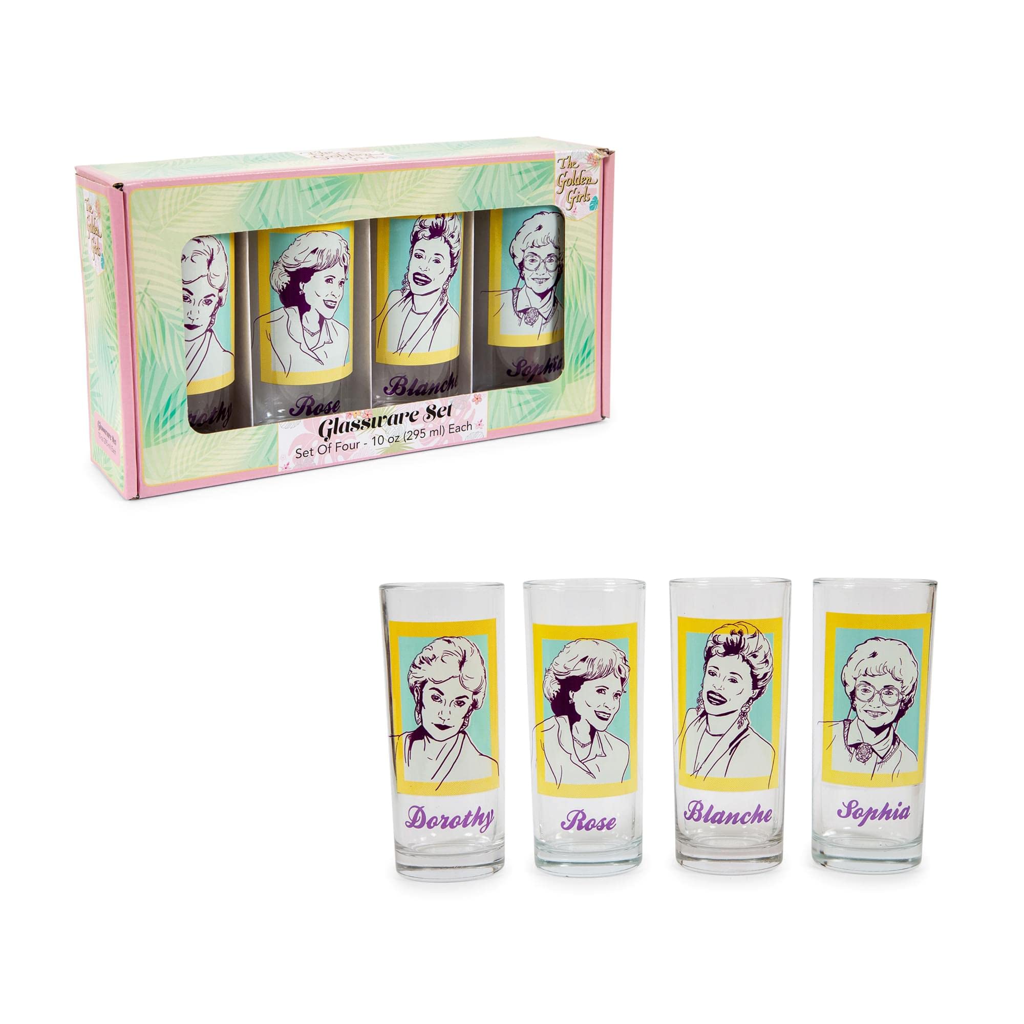 Foto 3 pulgar | Vasos Silver Buffalo The Golden Girls, 300 Ml, Juego De 4 - Venta Internacional.