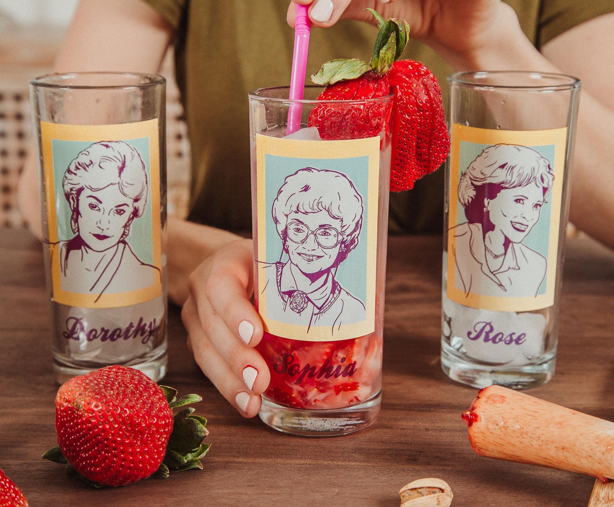 Foto 7 pulgar | Vasos Silver Buffalo The Golden Girls, 300 Ml, Juego De 4 - Venta Internacional.