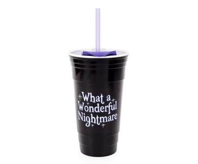 Foto 4 | Vaso De Plástico Plateado Buffalo Nightmare Before Christmas 960 Ml - Venta Internacional.