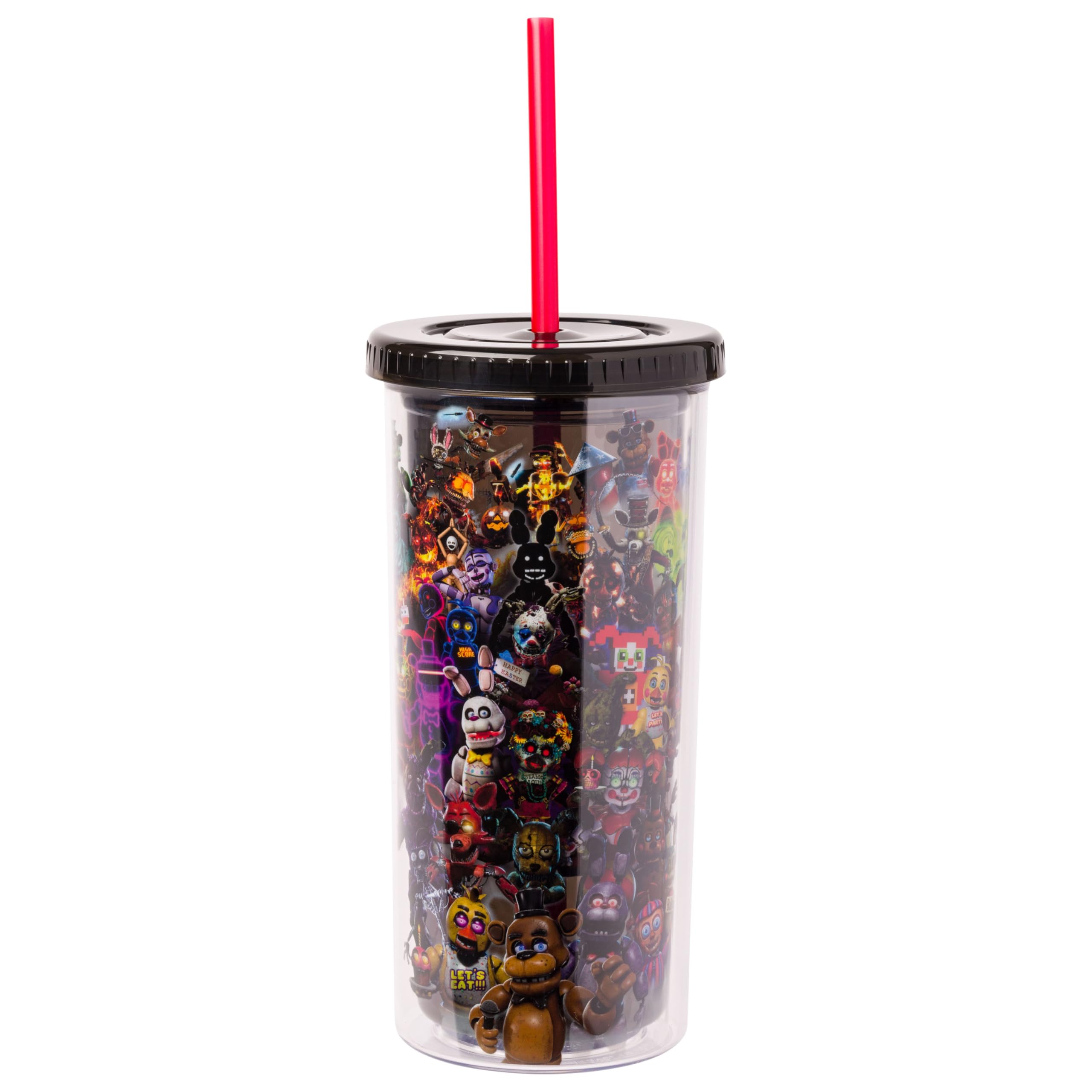 Foto 2 pulgar | Copa Cold Cup Silver Buffalo Five Nights At Freddy's, 600 Ml - Venta Internacional.