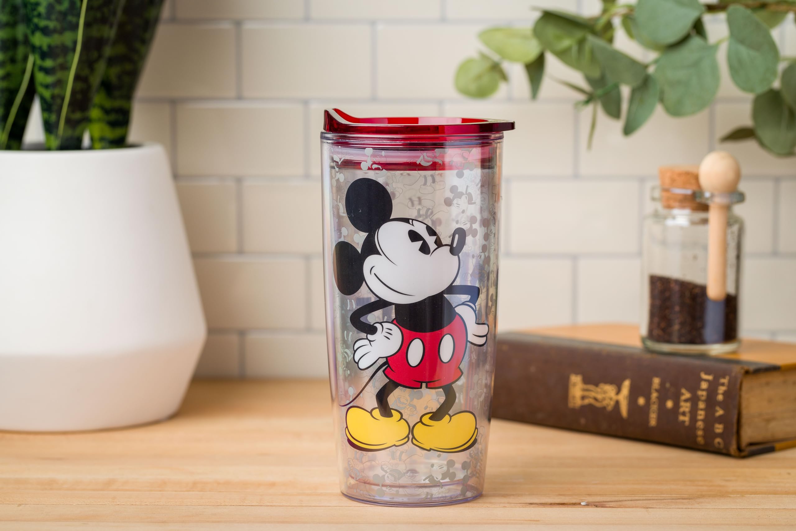 Foto 5 pulgar | Vaso De Viaje Plateado Con Diseño De Mickey Mouse Buffalo Disney, 600 Ml - Venta Internacional.