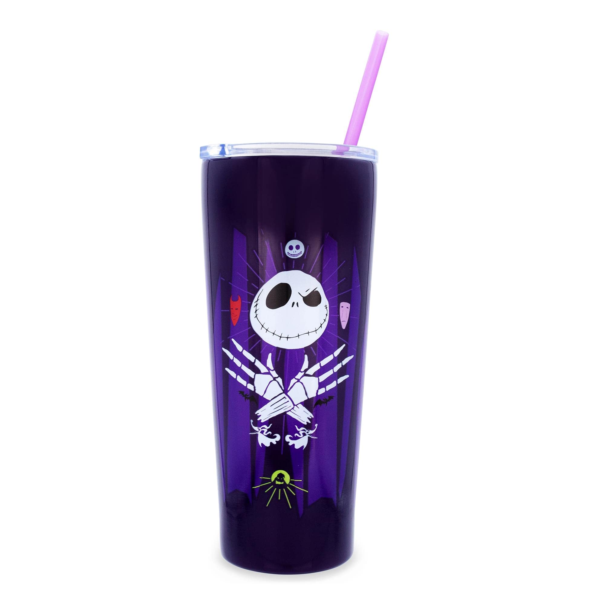 Foto 1 | Vaso De Viaje Plateado Buffalo Disney Nightmare Before Christmas - Venta Internacional.
