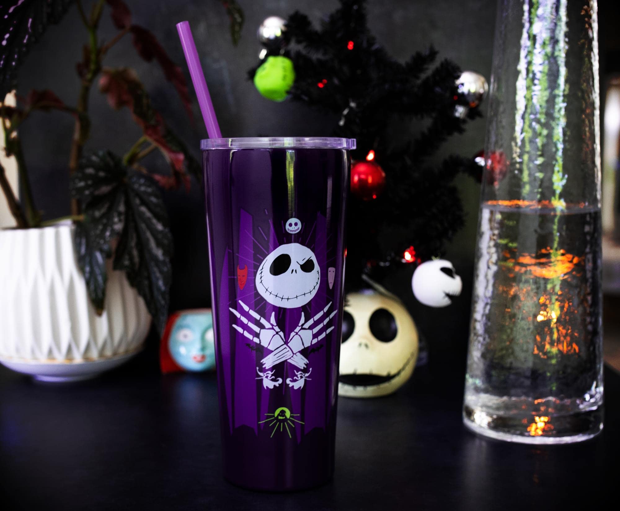 Foto 3 pulgar | Vaso De Viaje Plateado Buffalo Disney Nightmare Before Christmas - Venta Internacional.