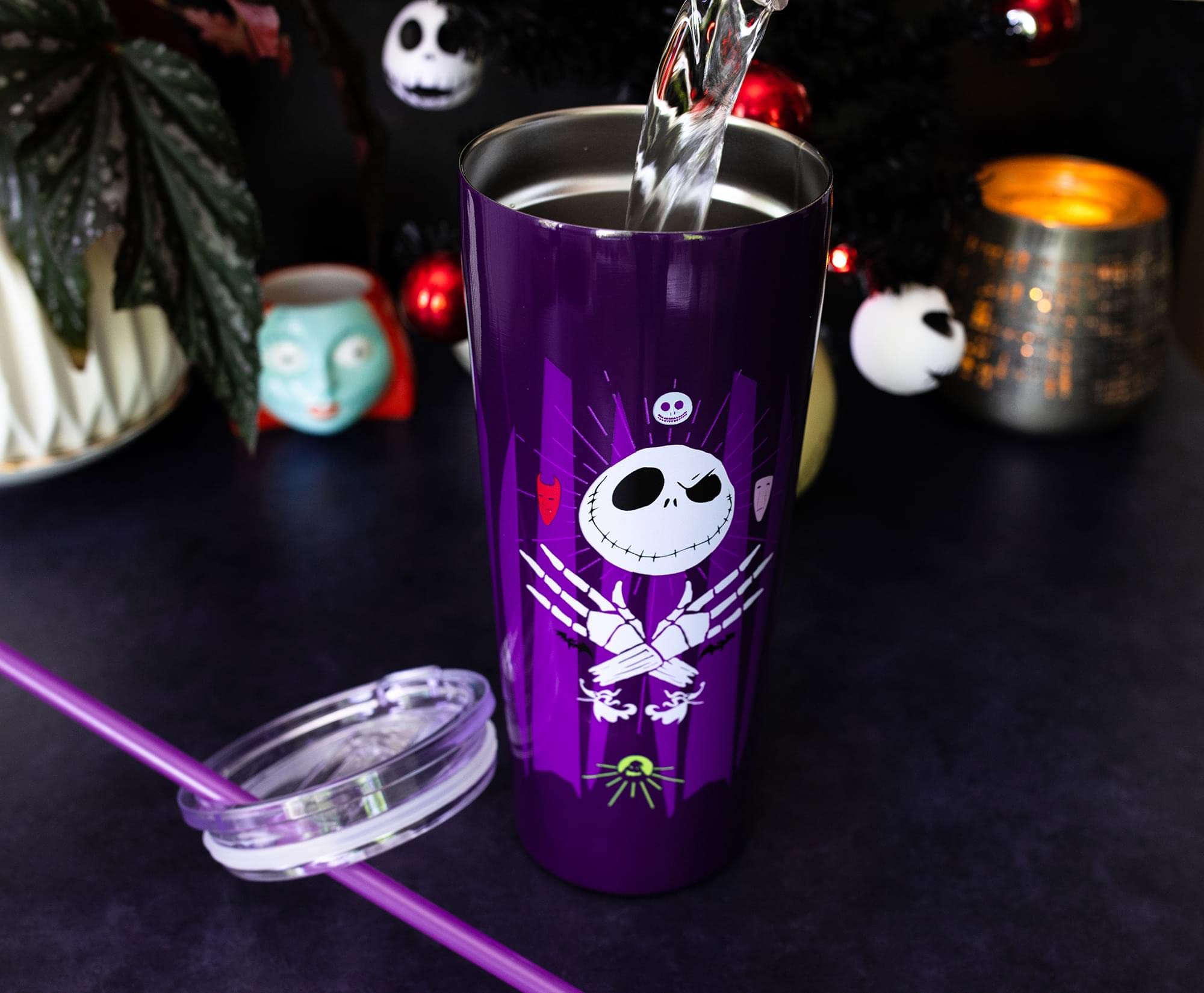 Foto 4 pulgar | Vaso De Viaje Plateado Buffalo Disney Nightmare Before Christmas - Venta Internacional.