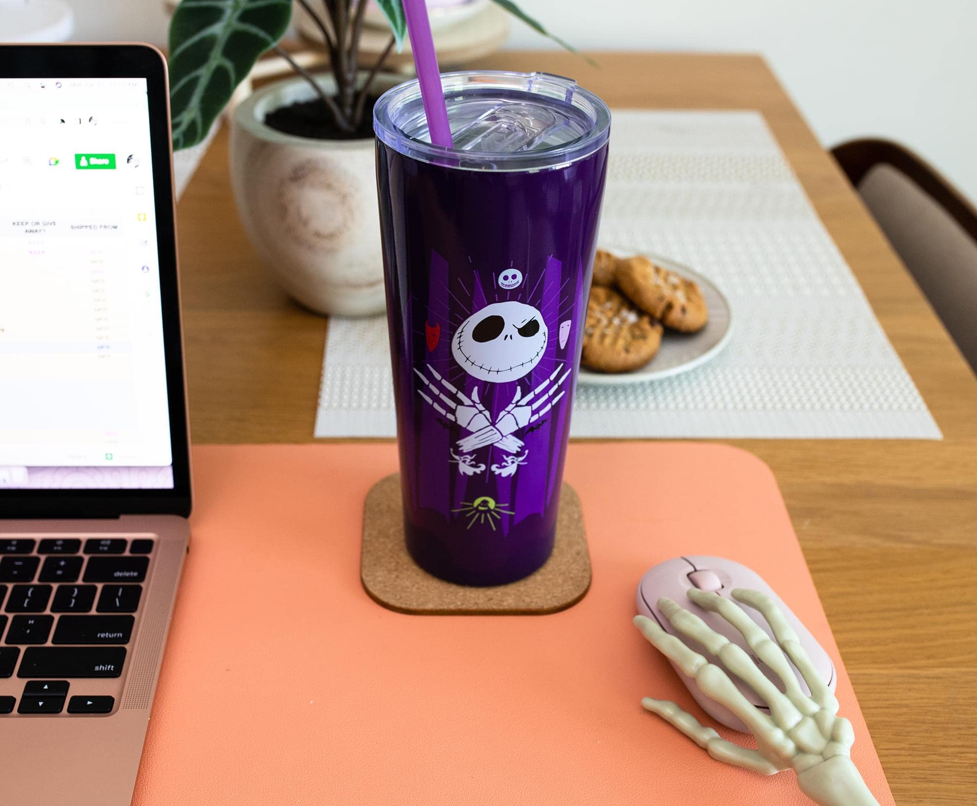 Foto 6 pulgar | Vaso De Viaje Plateado Buffalo Disney Nightmare Before Christmas - Venta Internacional.