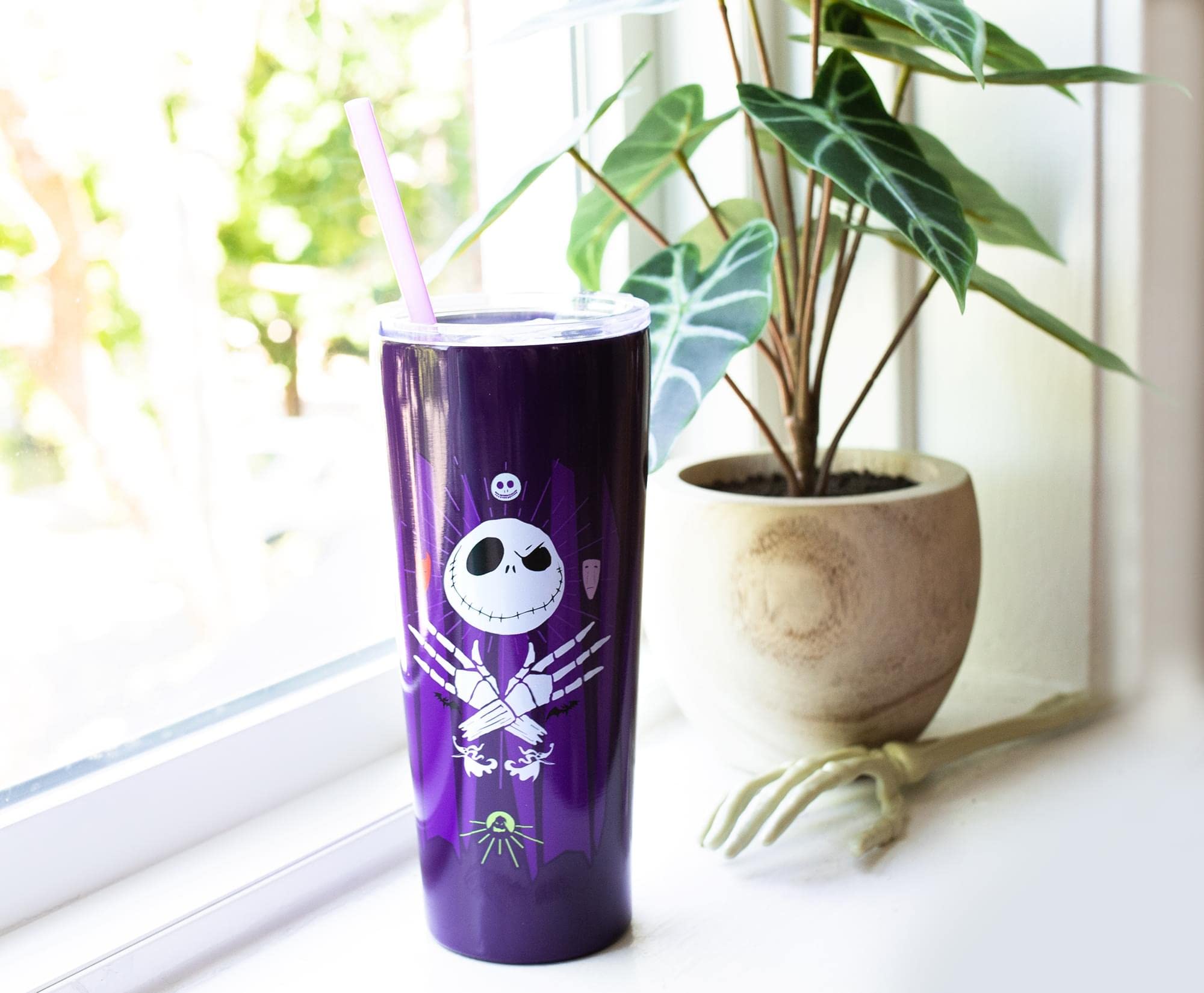 Foto 7 pulgar | Vaso De Viaje Plateado Buffalo Disney Nightmare Before Christmas - Venta Internacional.