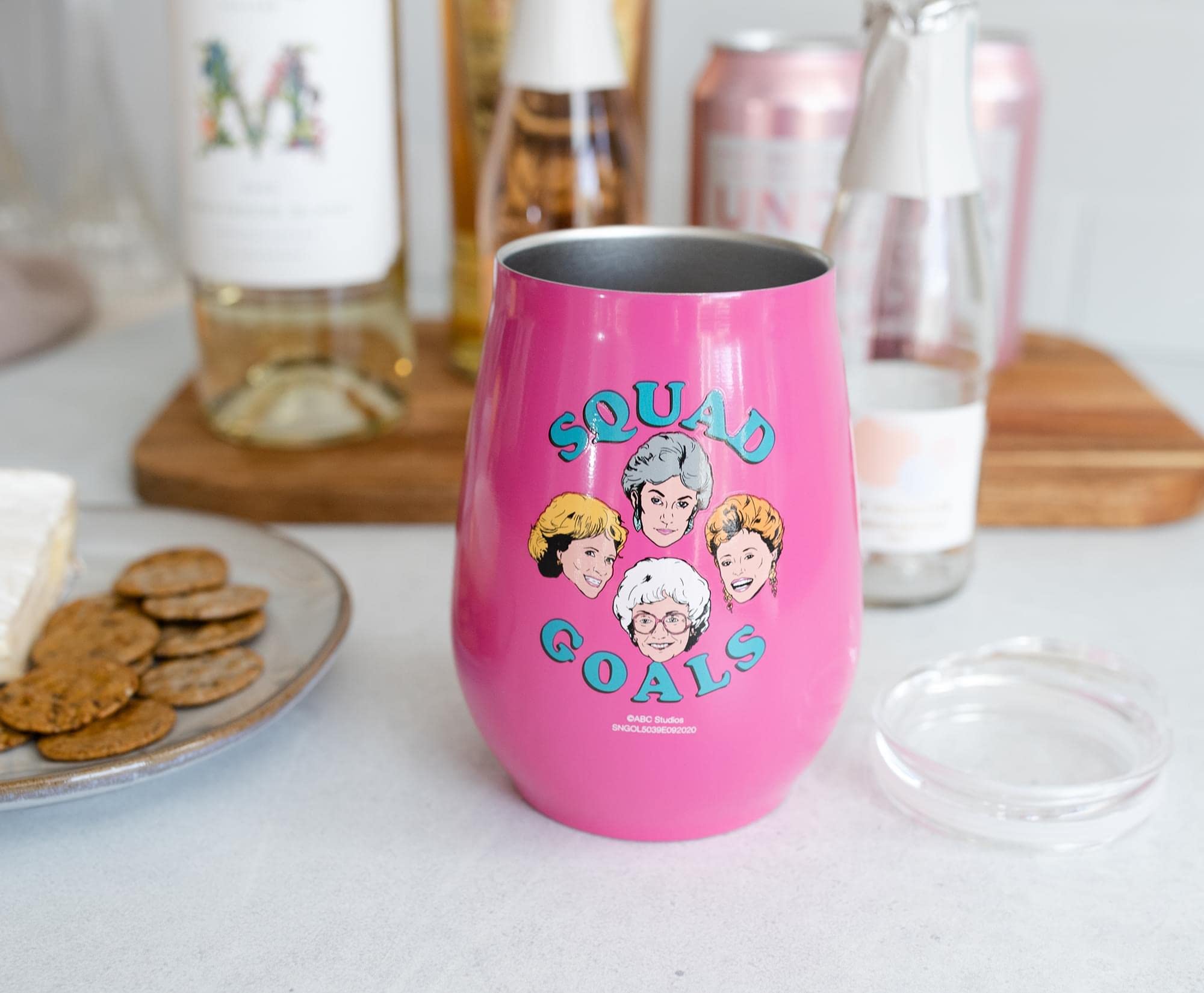 Foto 4 pulgar | Vaso Sin Tallo Silver Buffalo Golden Girls, 300 Ml, Squad Goals - Venta Internacional.