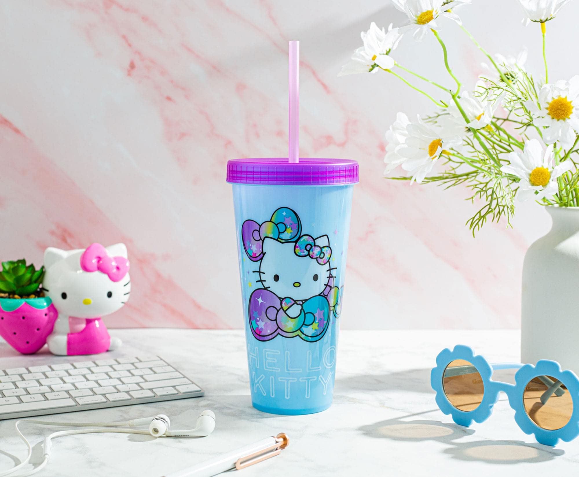 Foto 4 pulgar | Vaso De Viaje Sanrio Hello Kitty Starshine Que Cambia De Color - Venta Internacional.