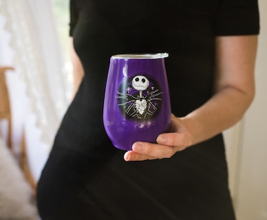 Foto 3 | Vaso Plateado Buffalo Nightmare Before Christmas Jack 300 Ml - Venta Internacional.
