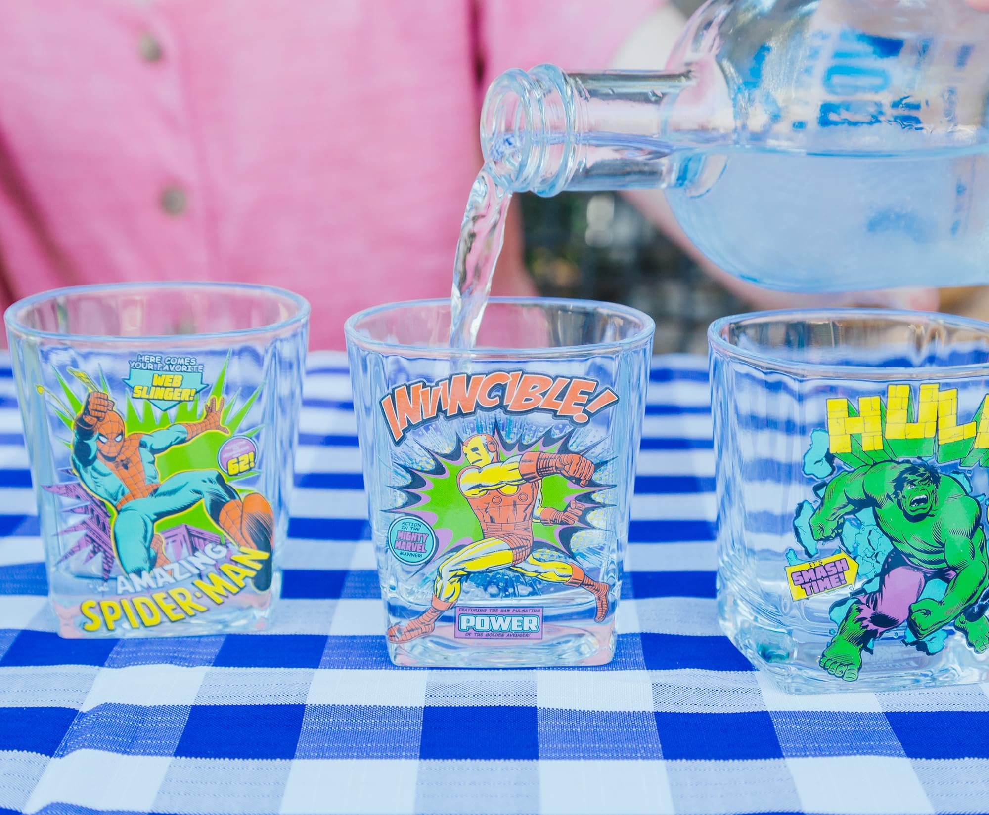Foto 8 pulgar | Set Rocks Glass Silver Buffalo Marvel Comics, 9 Oz, 4 Piezas - Venta Internacional.