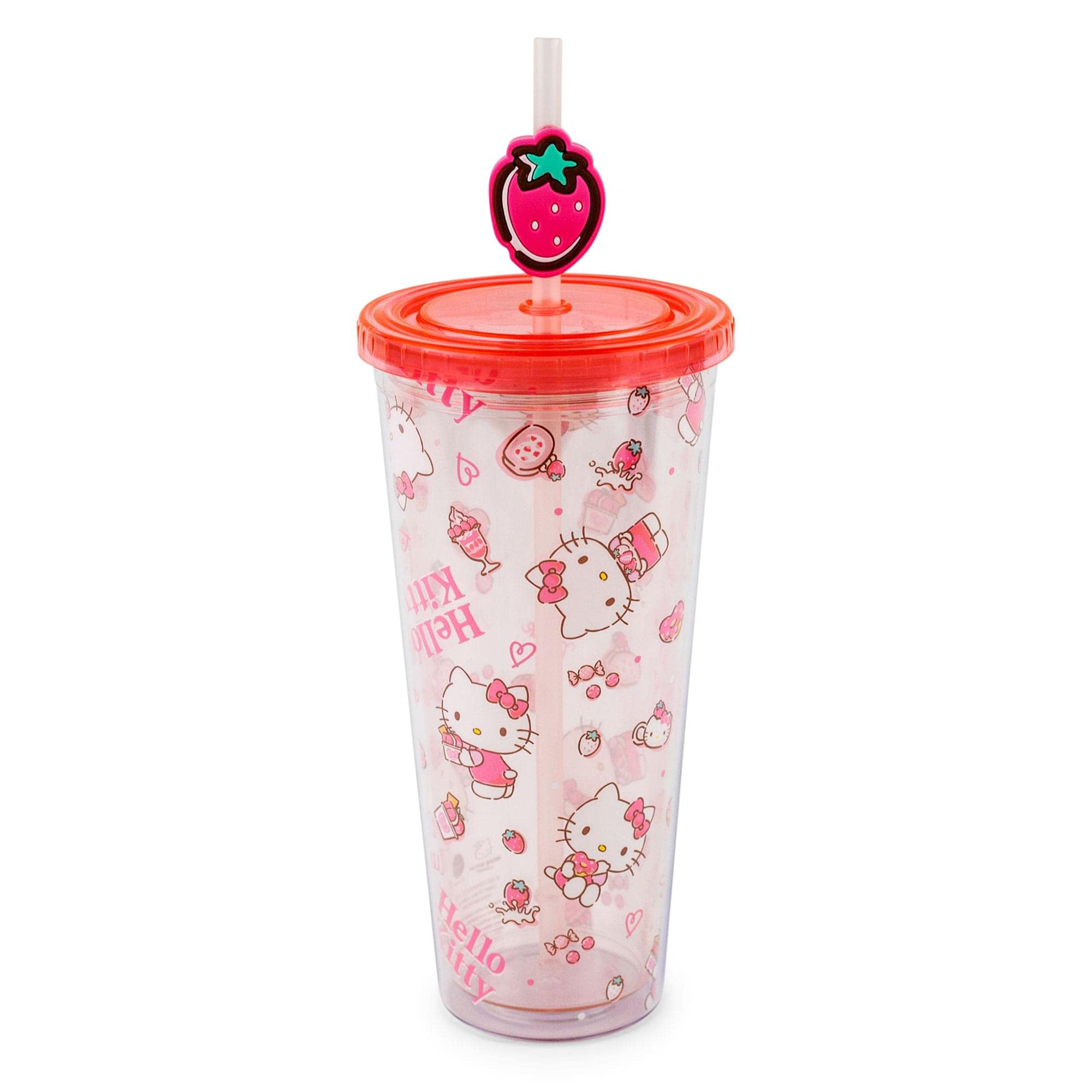 Foto 2 pulgar | Carnival Cup Silver Buffalo Sanrio Hello Kitty Fresas 700 Ml - Venta Internacional.