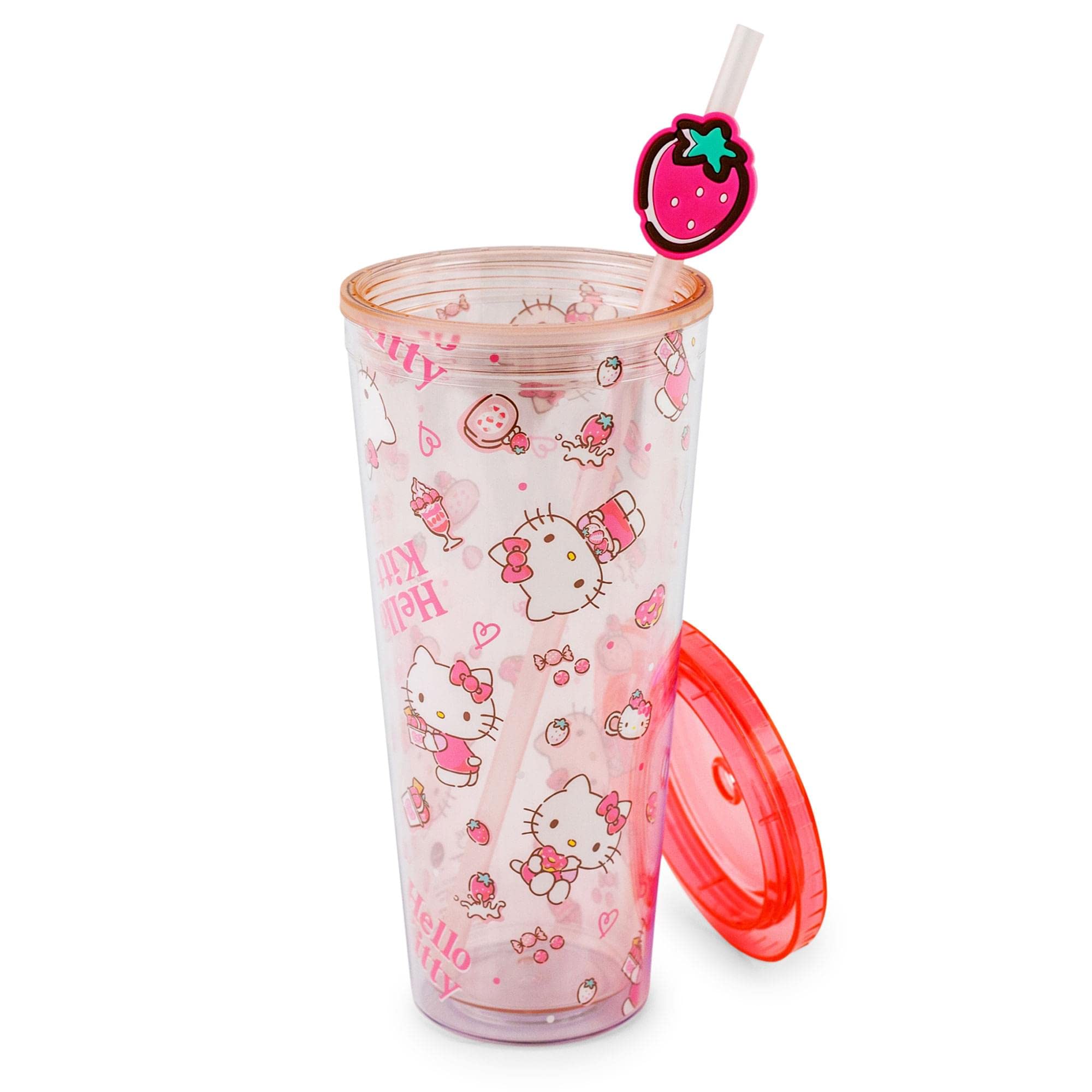 Foto 3 pulgar | Carnival Cup Silver Buffalo Sanrio Hello Kitty Fresas 700 Ml - Venta Internacional.