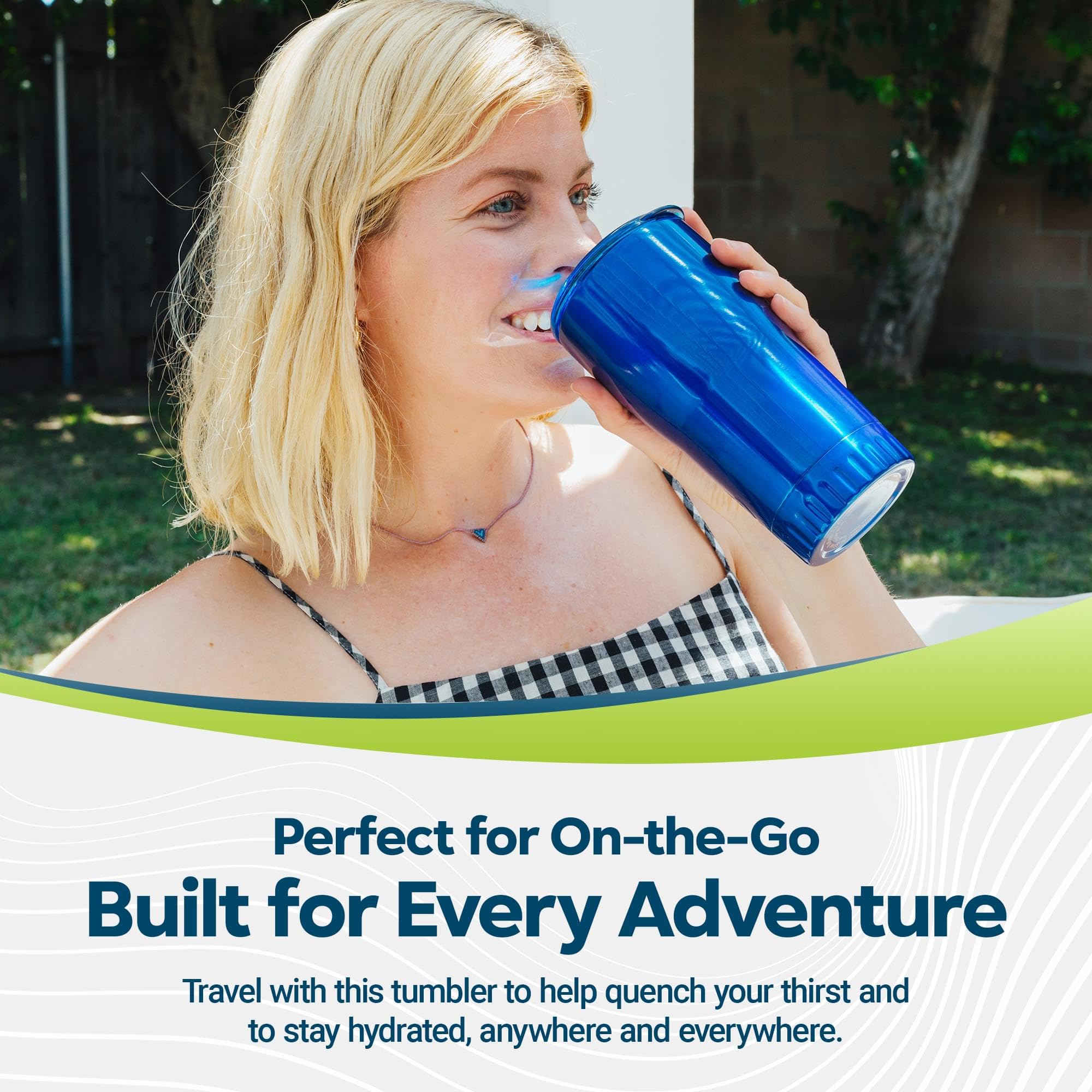 Foto 5 pulgar | Vaso Silver Buffalo De Doble Pared, Acero Inoxidable 18/8, 590 Ml - Venta Internacional.