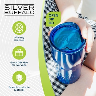 Foto 7 | Vaso Silver Buffalo De Doble Pared, Acero Inoxidable 18/8, 590 Ml - Venta Internacional.