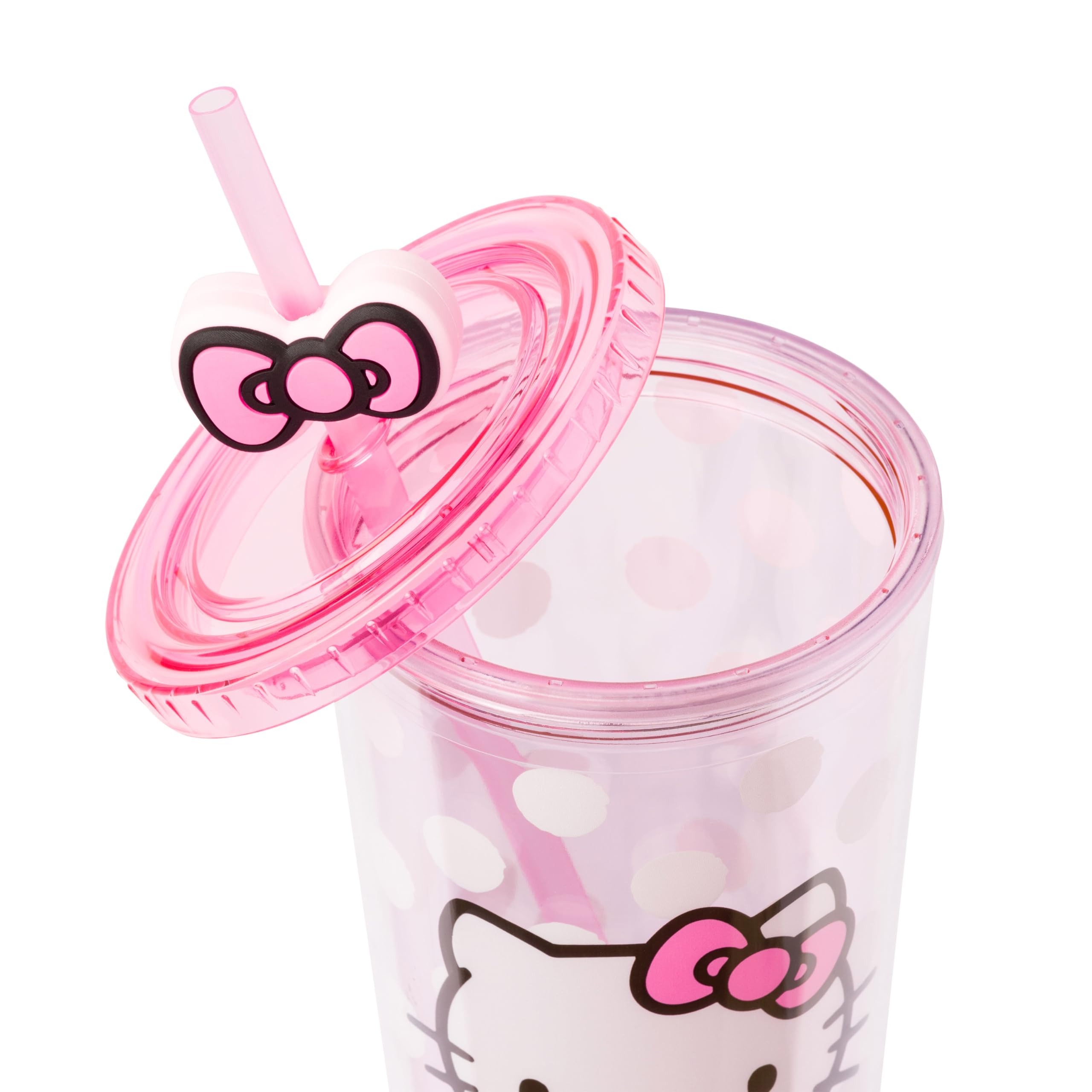 Foto 3 pulgar | Vaso Para Bebidas Frías Silver Buffalo Sanrio Hello Kitty De Plástico, 24 Ml - Venta Internacional.