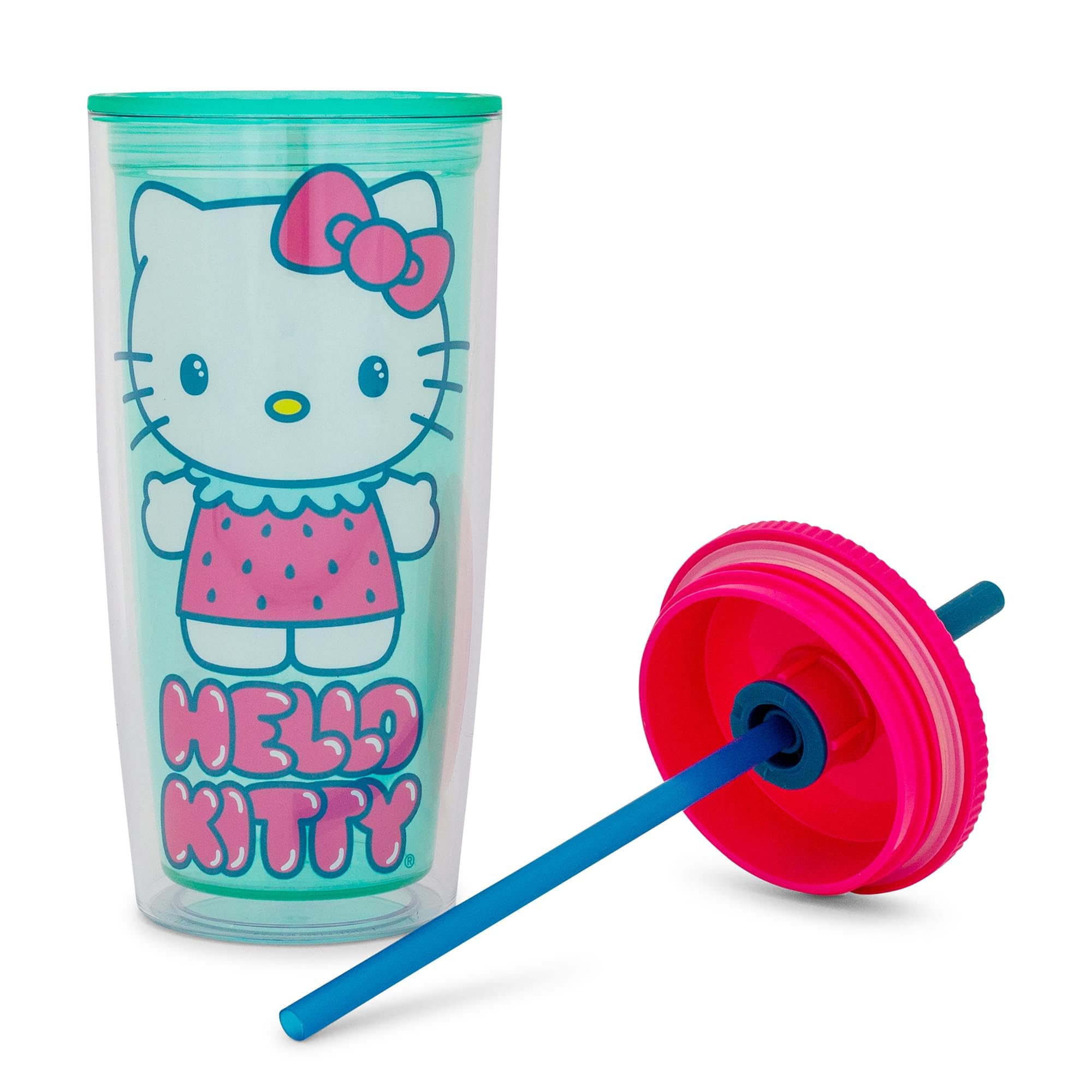 Foto 3 pulgar | Copa Carnival Silver Buffalo Sanrio Hello Kitty Fresa, 600 Ml - Venta Internacional.