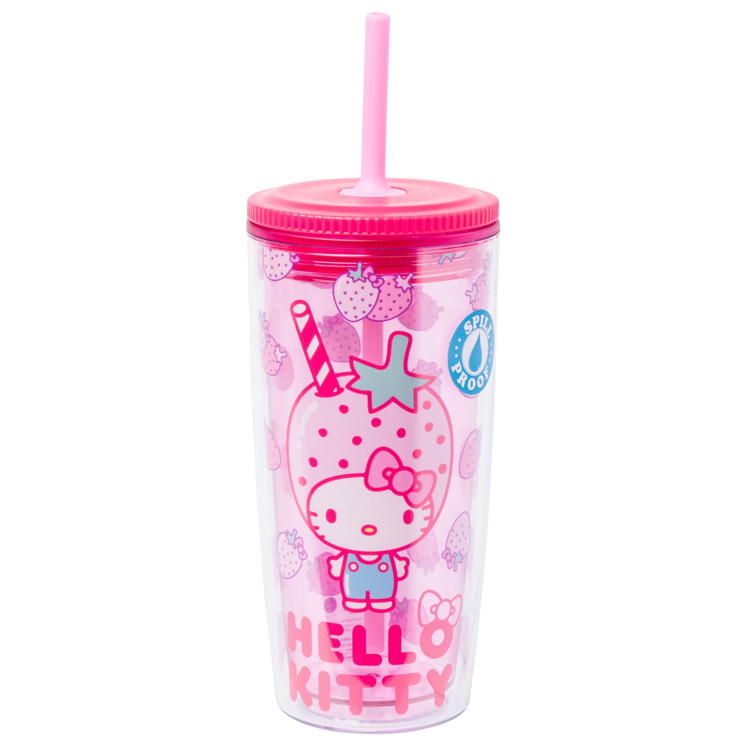 Foto 2 pulgar | Vaso Plateado Buffalo Hello Kitty Fresa 600 Ml - Venta Internacional.