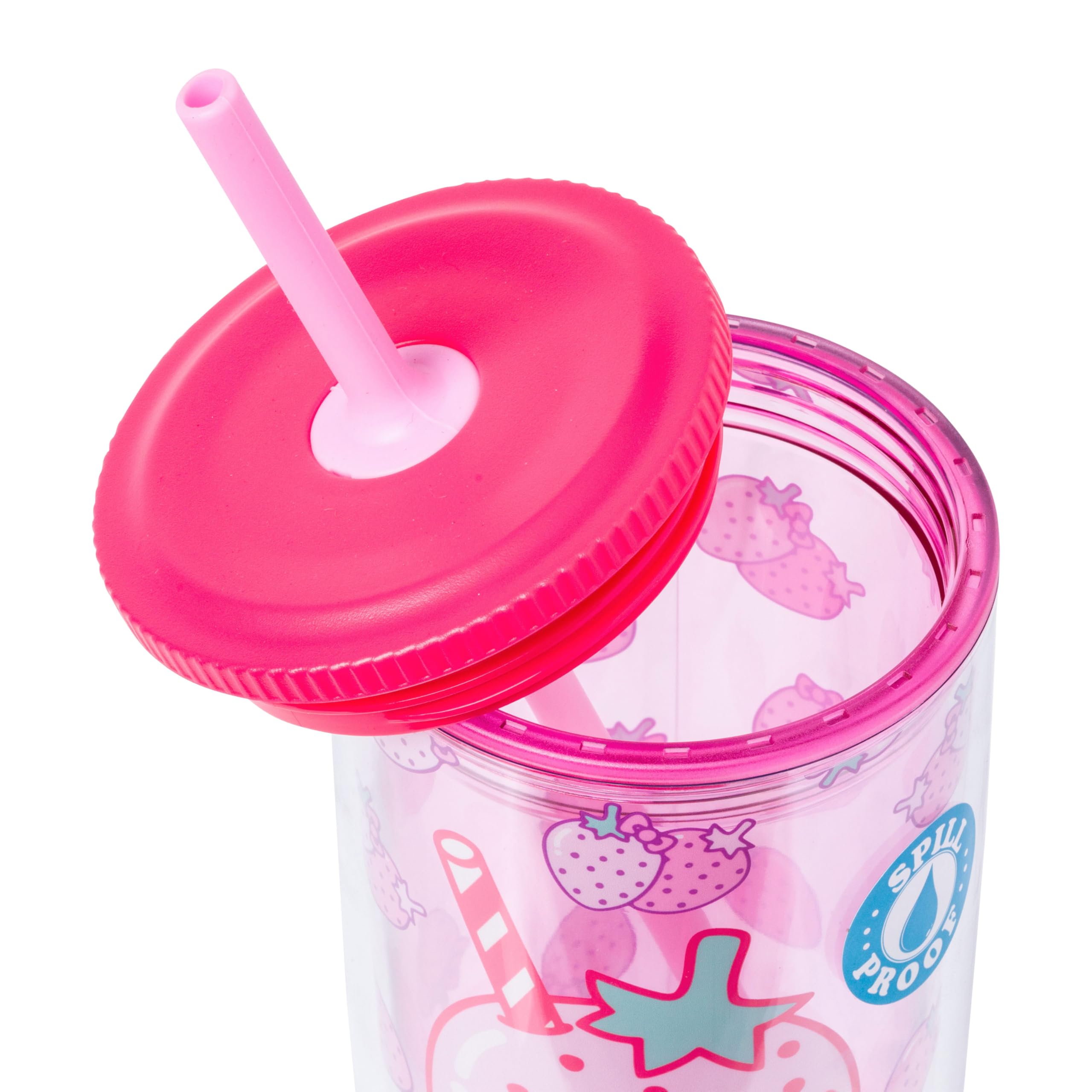 Foto 4 pulgar | Vaso Plateado Buffalo Hello Kitty Fresa 600 Ml - Venta Internacional.