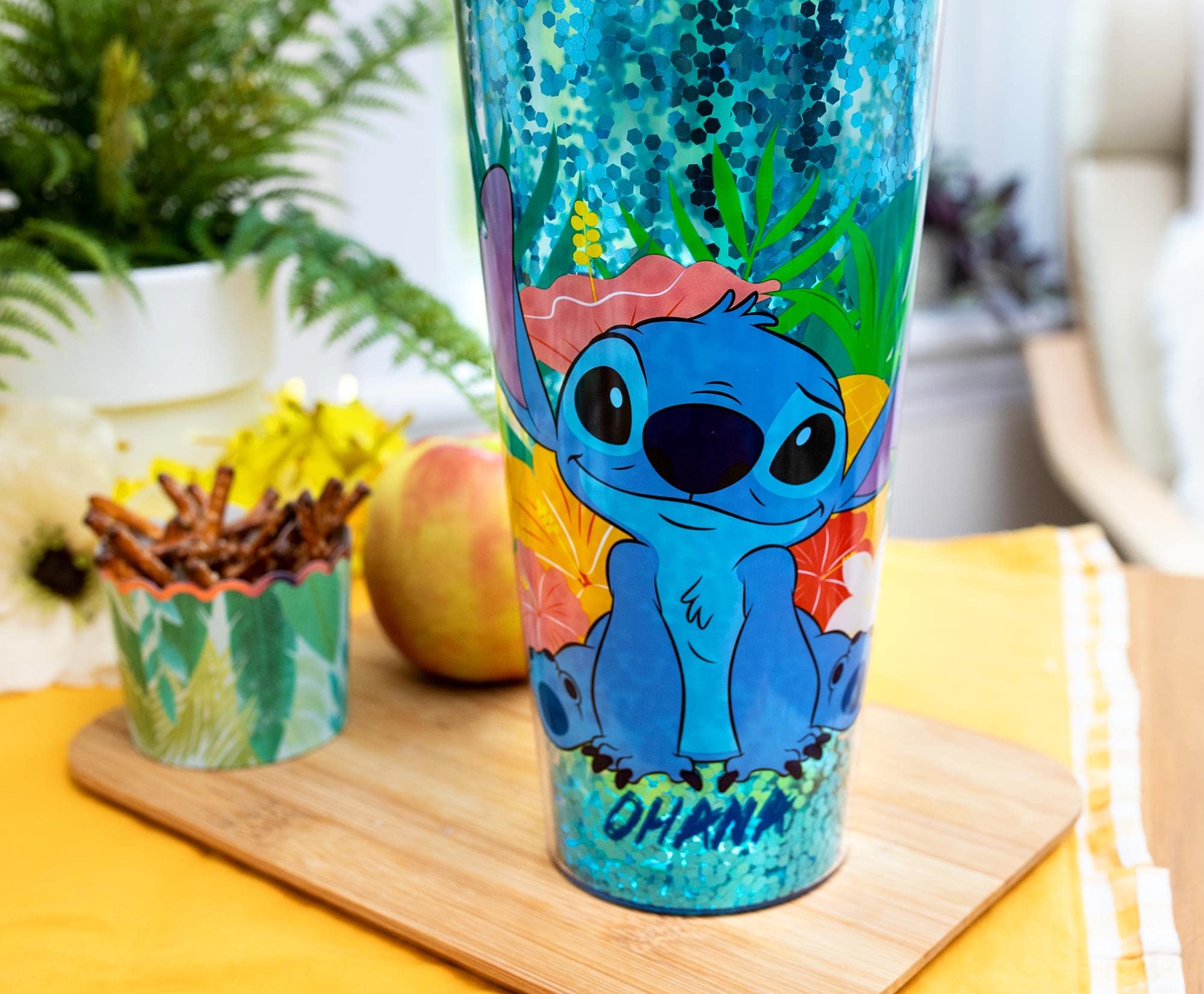 Foto 3 pulgar | Copa Cold Cup Silver Buffalo Lilo And Stitch Tropical Ohana 950 Ml - Venta Internacional.