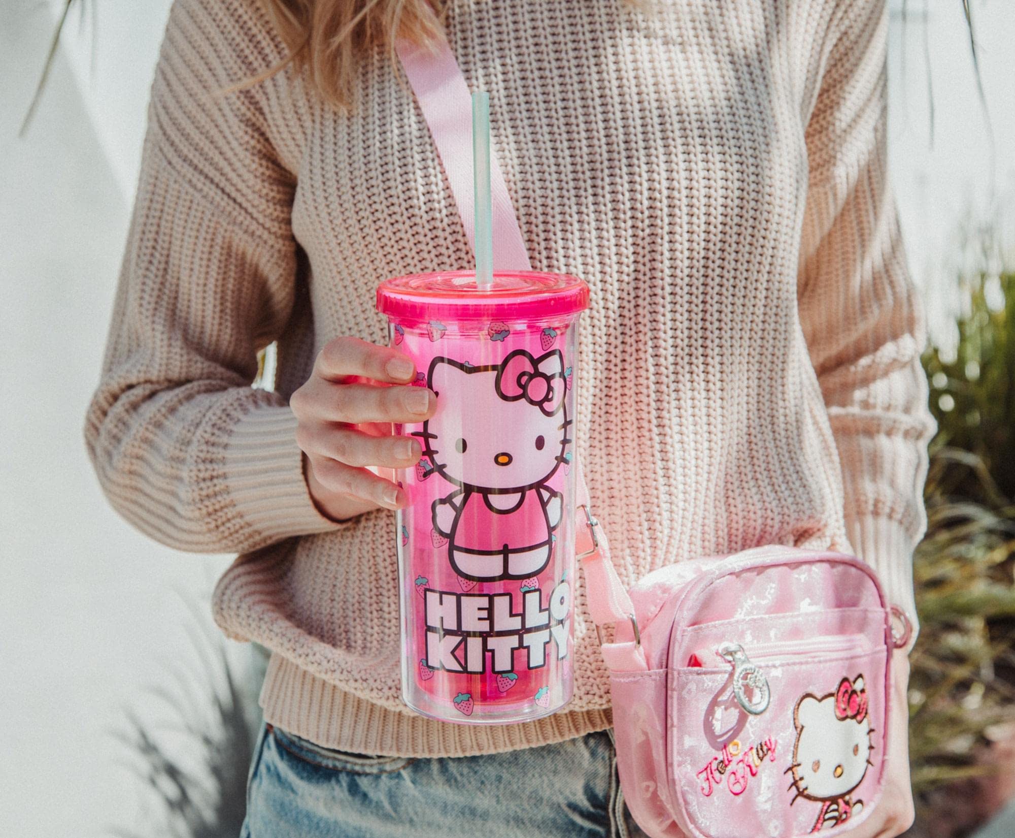 Foto 6 pulgar | Vaso Carnival Cup Sanrio Hello Kitty Berry, Color Rosa, 600 Ml, Con Pajita - Venta Internacional.