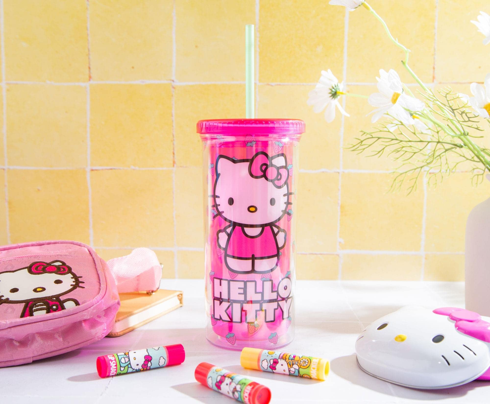 Foto 8 pulgar | Vaso Carnival Cup Sanrio Hello Kitty Berry, Color Rosa, 600 Ml, Con Pajita - Venta Internacional.
