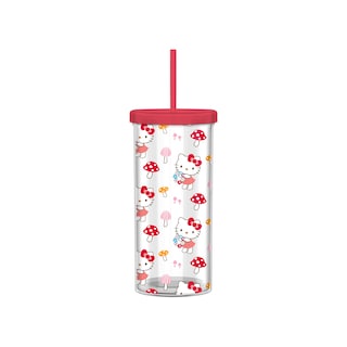 Foto 1 | Vaso Para Bebidas Frías Silver Buffalo Sanrio Hello Kitty De 600 Ml Con Tapa - Venta Internacional.