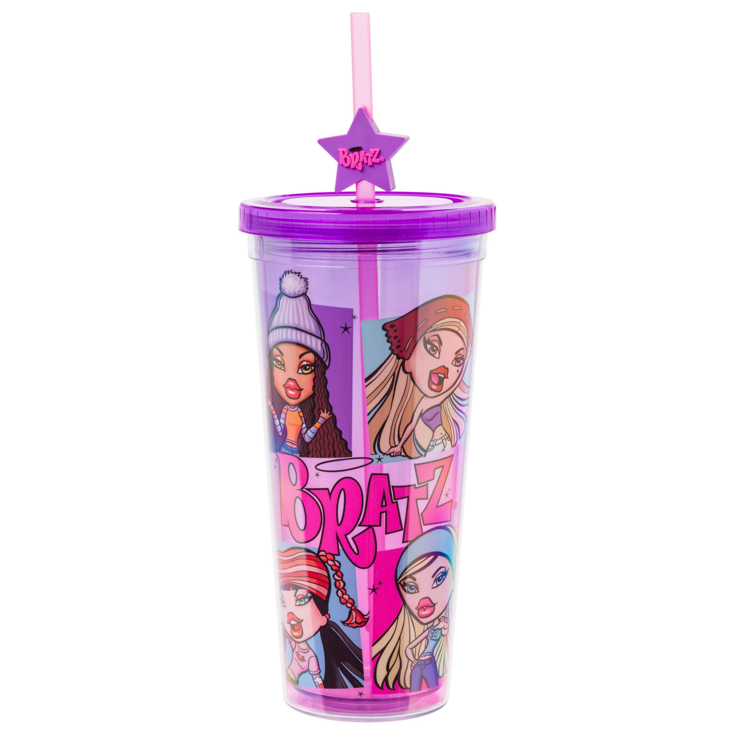 Foto 2 pulgar | Muñecas Cold Cup Silver Buffalo Bratz De 700 Ml Con Tapa Y Pajita - Venta Internacional.