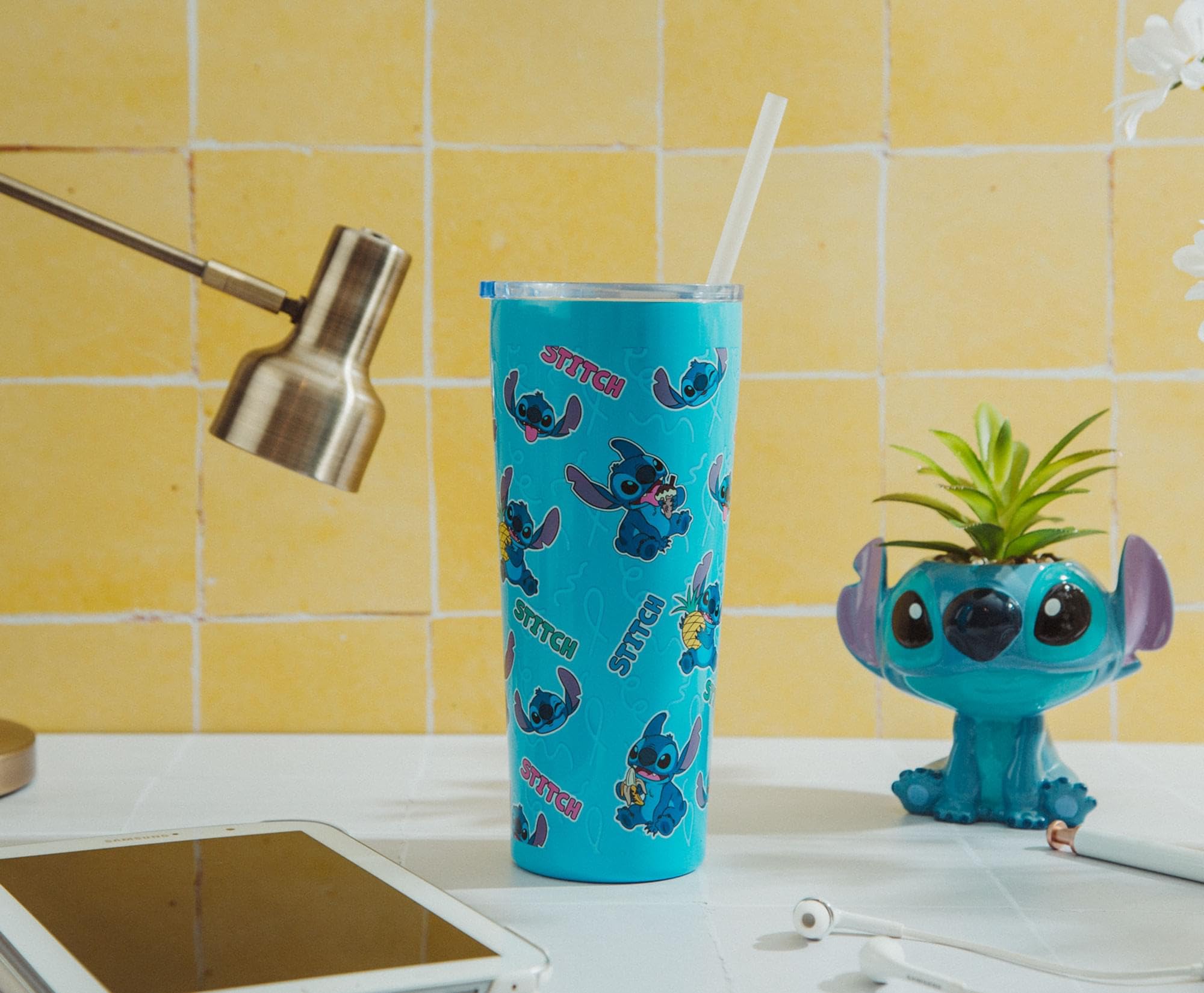 Foto 3 pulgar | Vaso Plateado Buffalo Disney Lilo And Stitch 650 Ml - Venta Internacional.