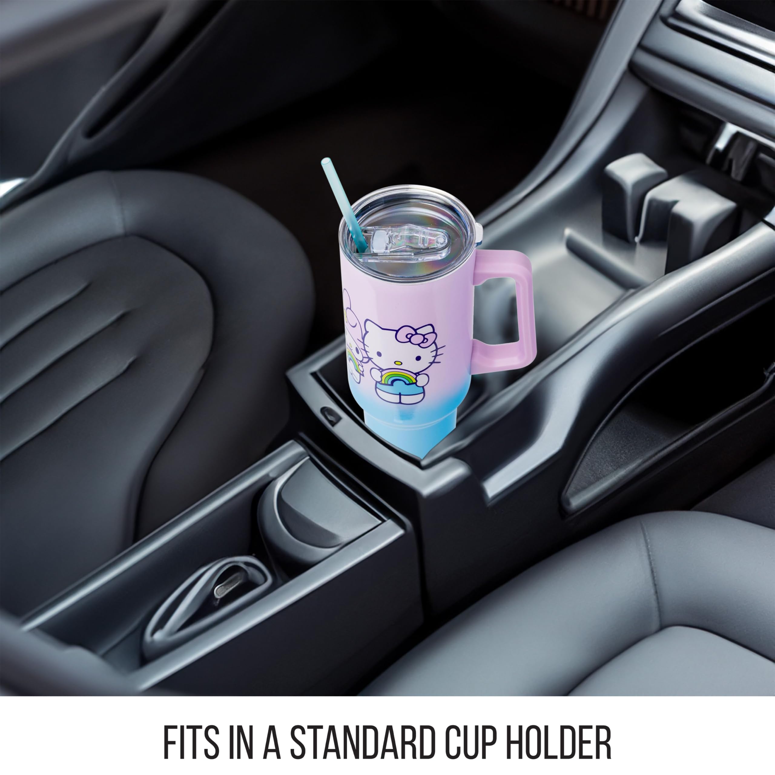 Foto 5 pulgar | Vaso Plateado Buffalo Sanrio Hello Kitty De Acero Inoxidable, 1,2 L - Venta Internacional.