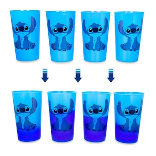 Foto 1 | Set De Vasos Silver Buffalo Disney Lilo And Stitch Con Cambio De Color - Venta Internacional.