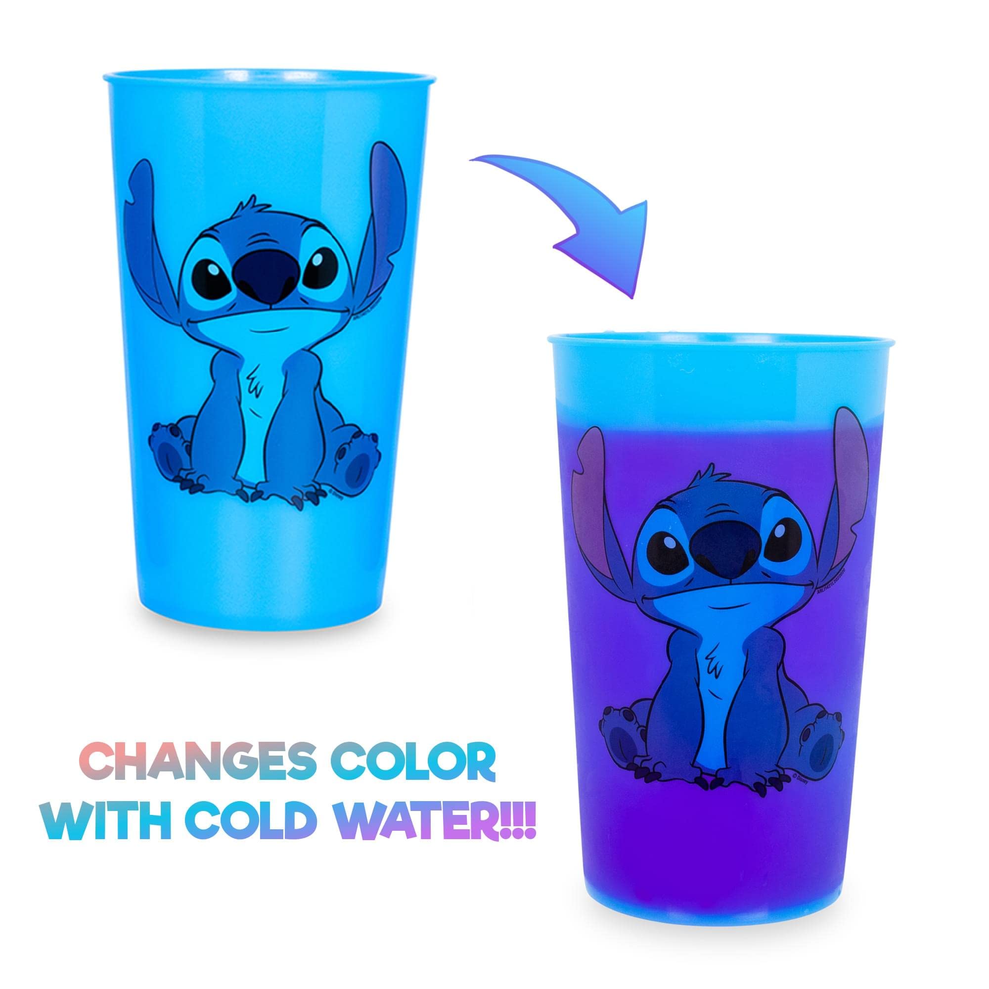 Foto 3 pulgar | Set De Vasos Silver Buffalo Disney Lilo And Stitch Con Cambio De Color - Venta Internacional.