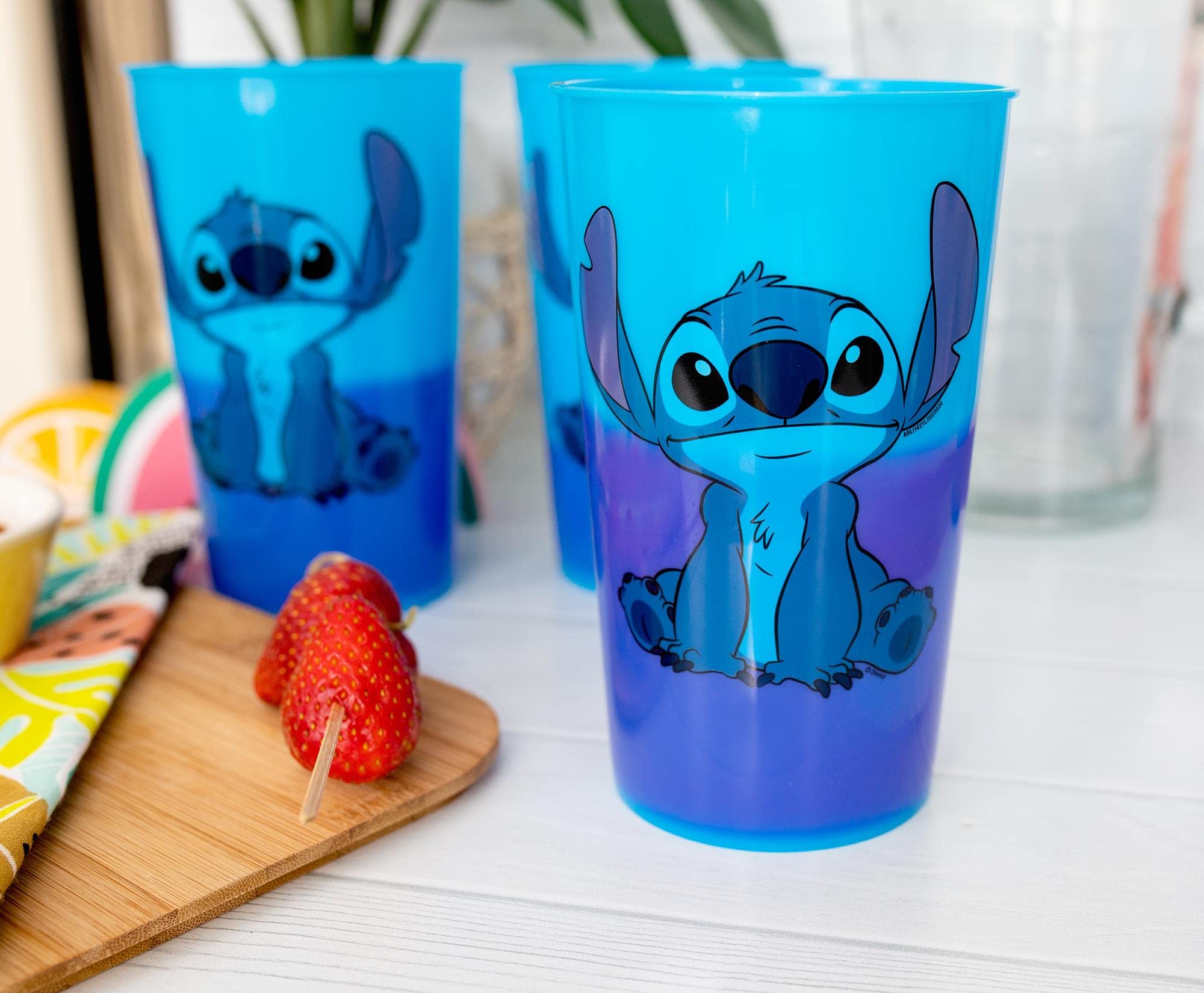 Foto 8 pulgar | Set De Vasos Silver Buffalo Disney Lilo And Stitch Con Cambio De Color - Venta Internacional.