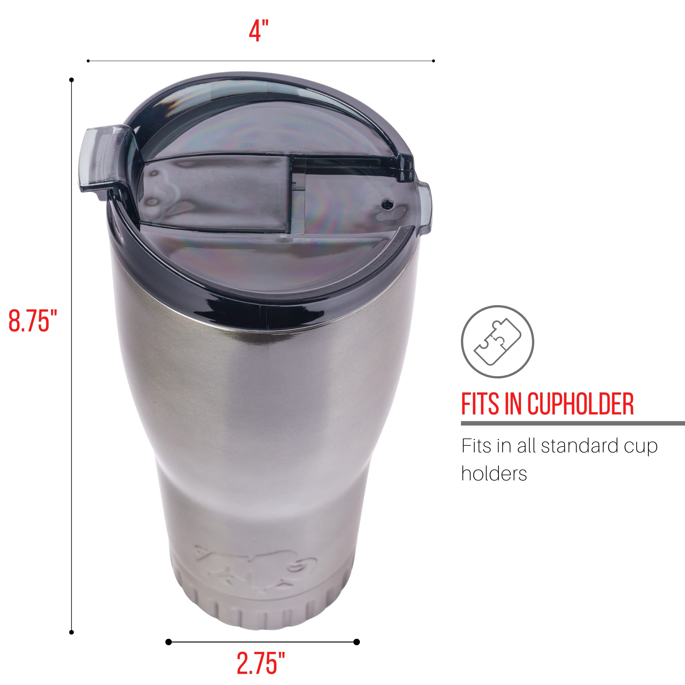 Foto 5 pulgar | Vaso Silver Buffalo De Doble Pared Con Aislamiento Al Vacío, 900 Ml - Venta Internacional.