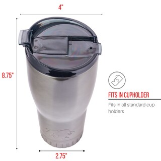 Foto 4 | Vaso Silver Buffalo De Doble Pared Con Aislamiento Al Vacío, 900 Ml - Venta Internacional.