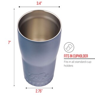 Foto 3 | Vaso Silver Buffalo De Doble Pared, Acero Inoxidable 18/8, 590 Ml - Venta Internacional.