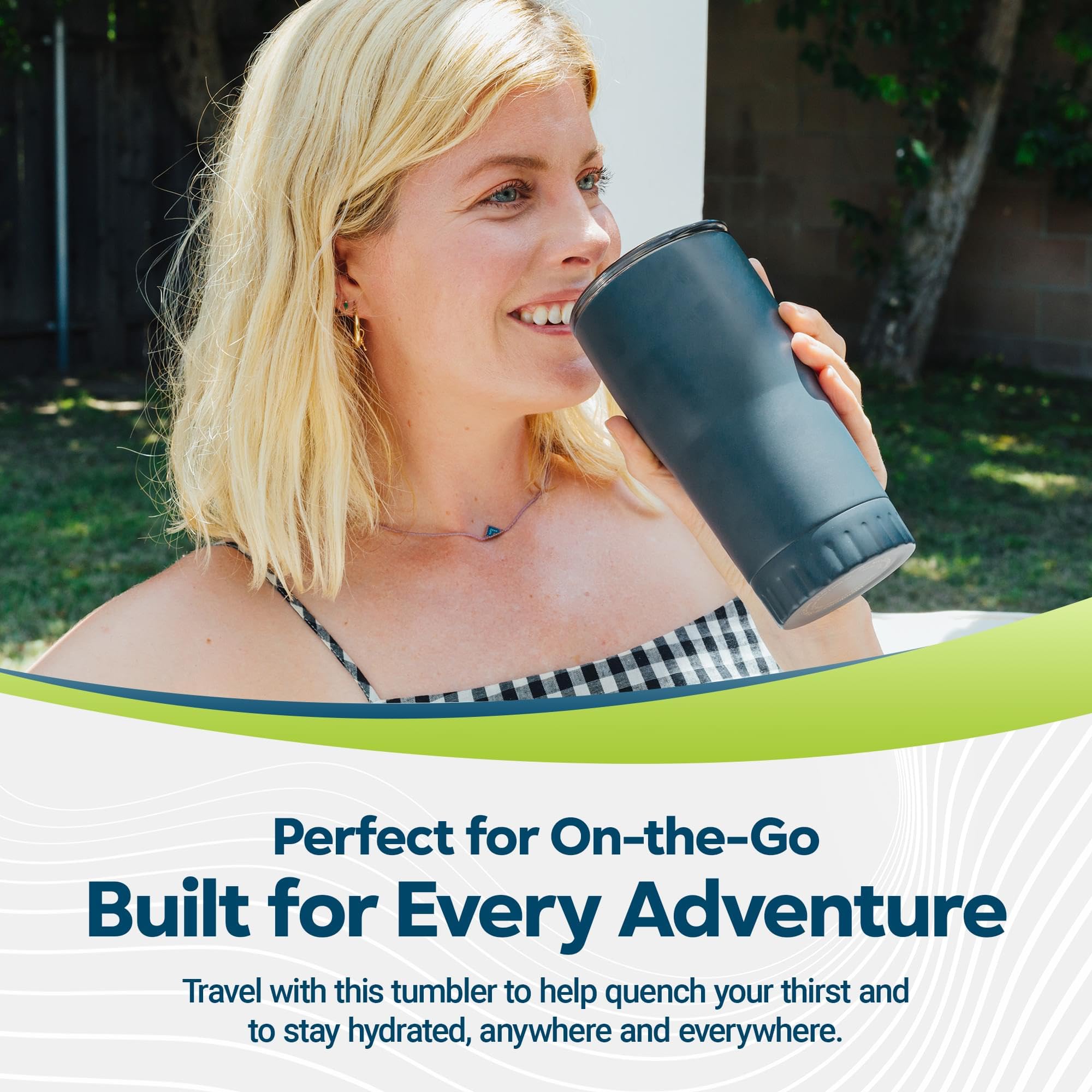 Foto 6 pulgar | Vaso Silver Buffalo De Doble Pared, Acero Inoxidable 18/8, 590 Ml - Venta Internacional.