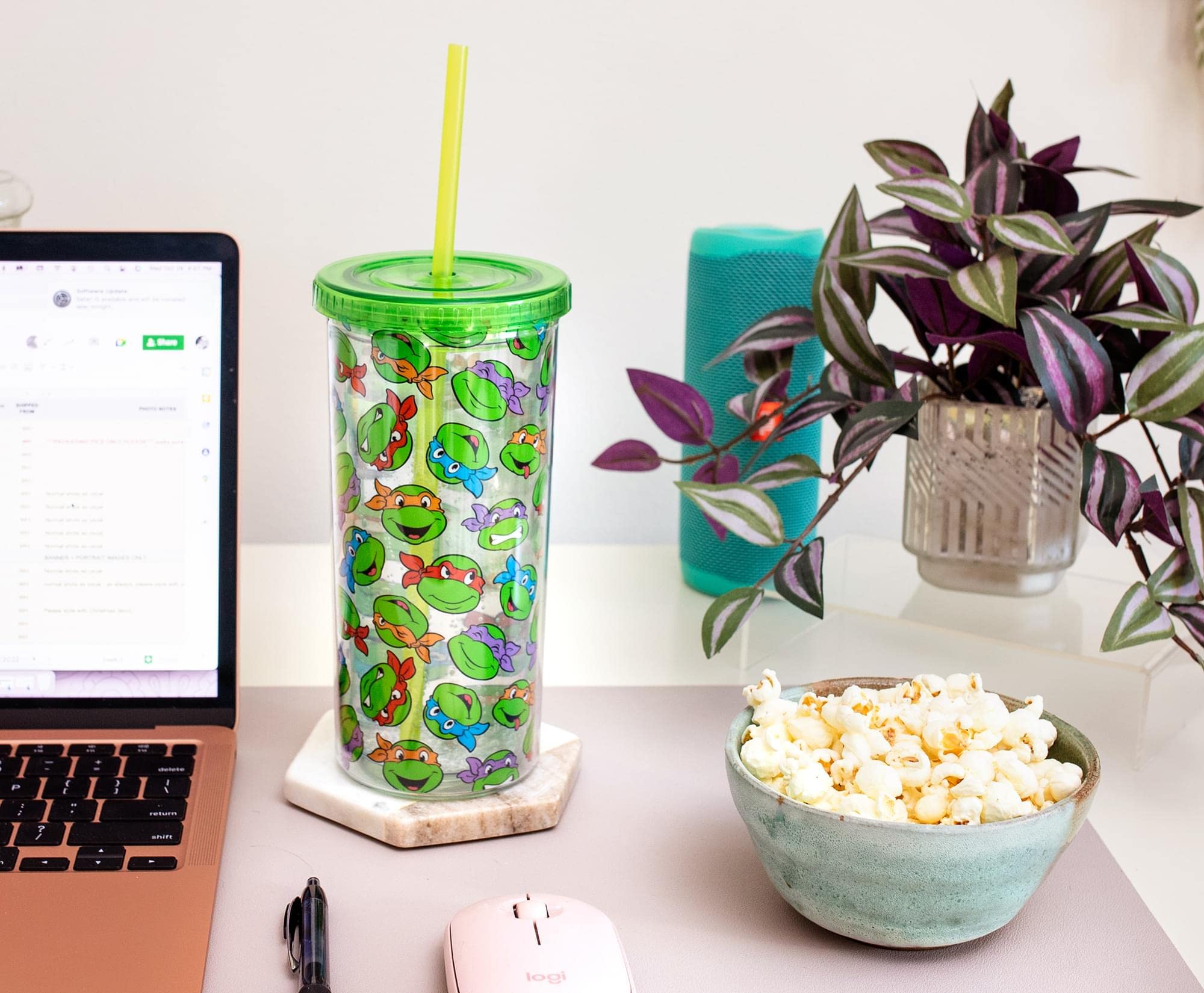Foto 7 | Vaso Carnival Cup Plateado De Buffalo Teenage Mutant Ninja Turtles - Venta Internacional.