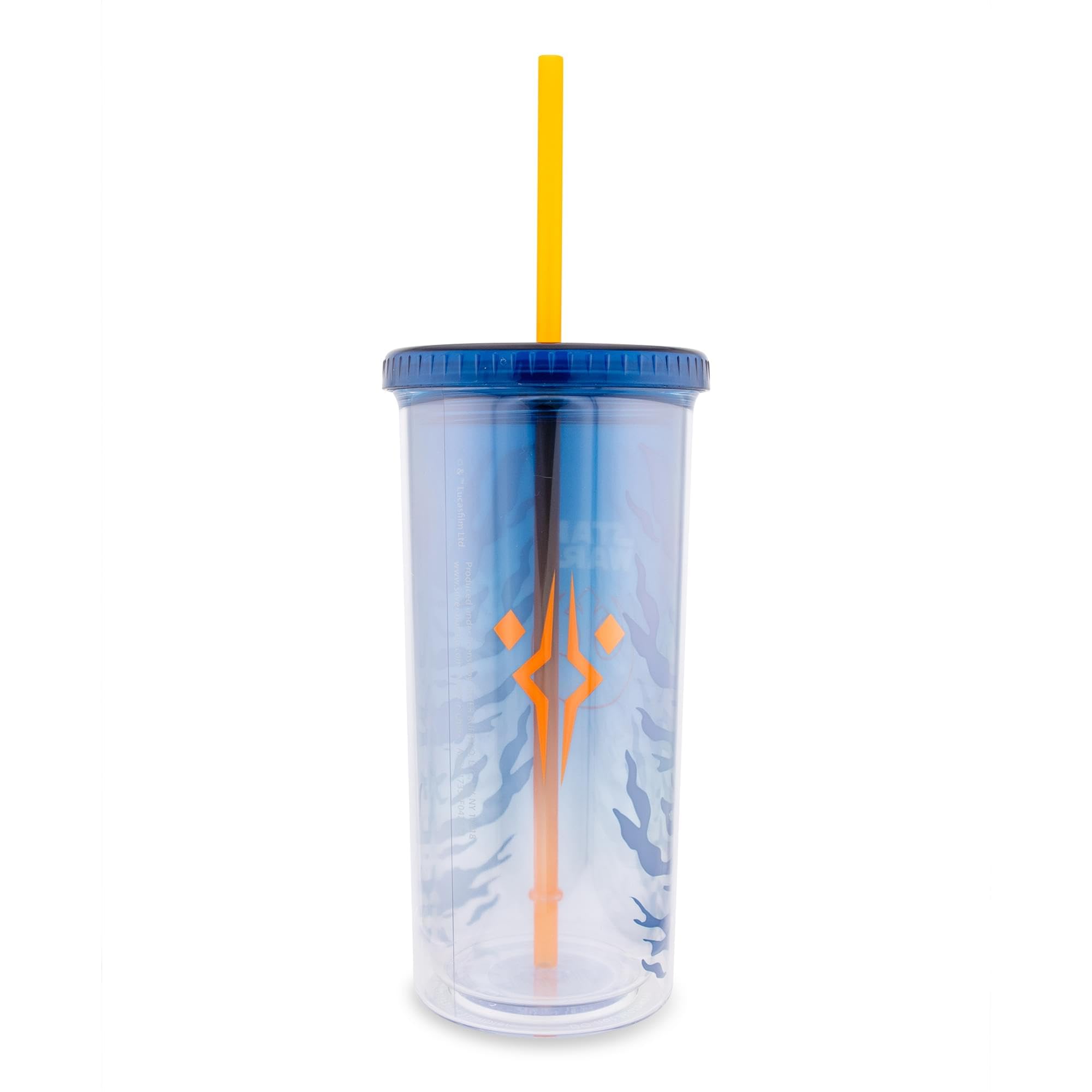 Foto 3 pulgar | Copa Carnival Star Wars Ahsoka Tano De Plástico De 600 Ml Con Tapa Y Pajita - Venta Internacional.
