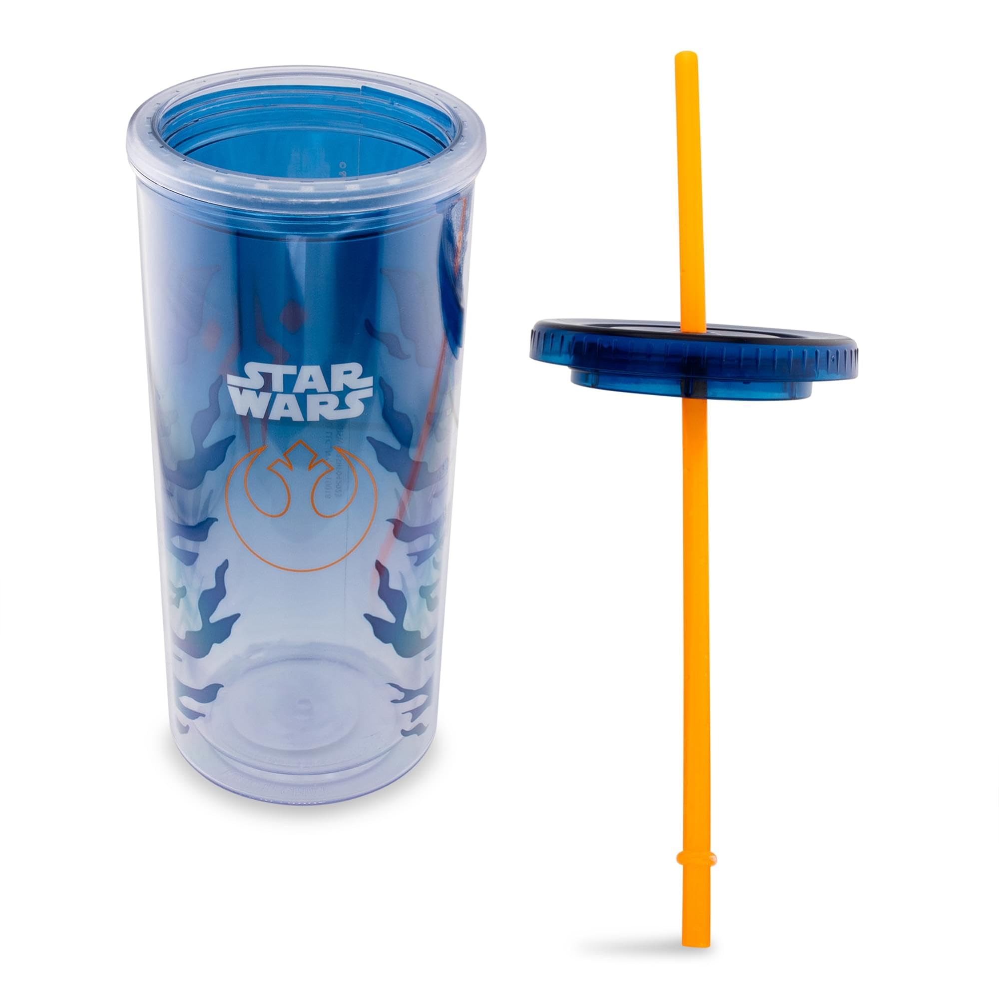 Foto 4 pulgar | Copa Carnival Star Wars Ahsoka Tano De Plástico De 600 Ml Con Tapa Y Pajita - Venta Internacional.