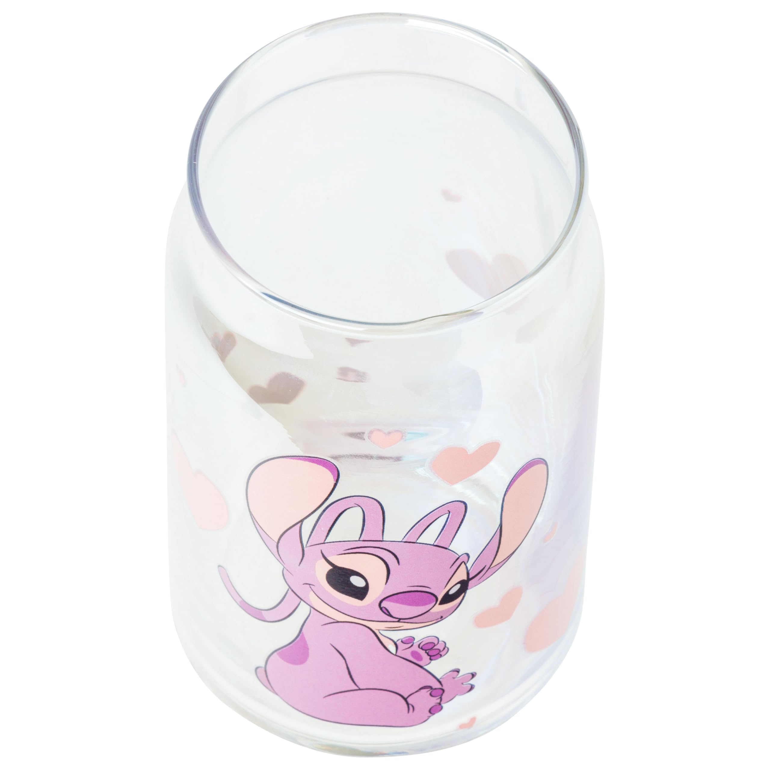Foto 6 pulgar | Vaso En Tarro De Cristal Silver Buffalo Disney Lilo And Stitch - Venta Internacional.