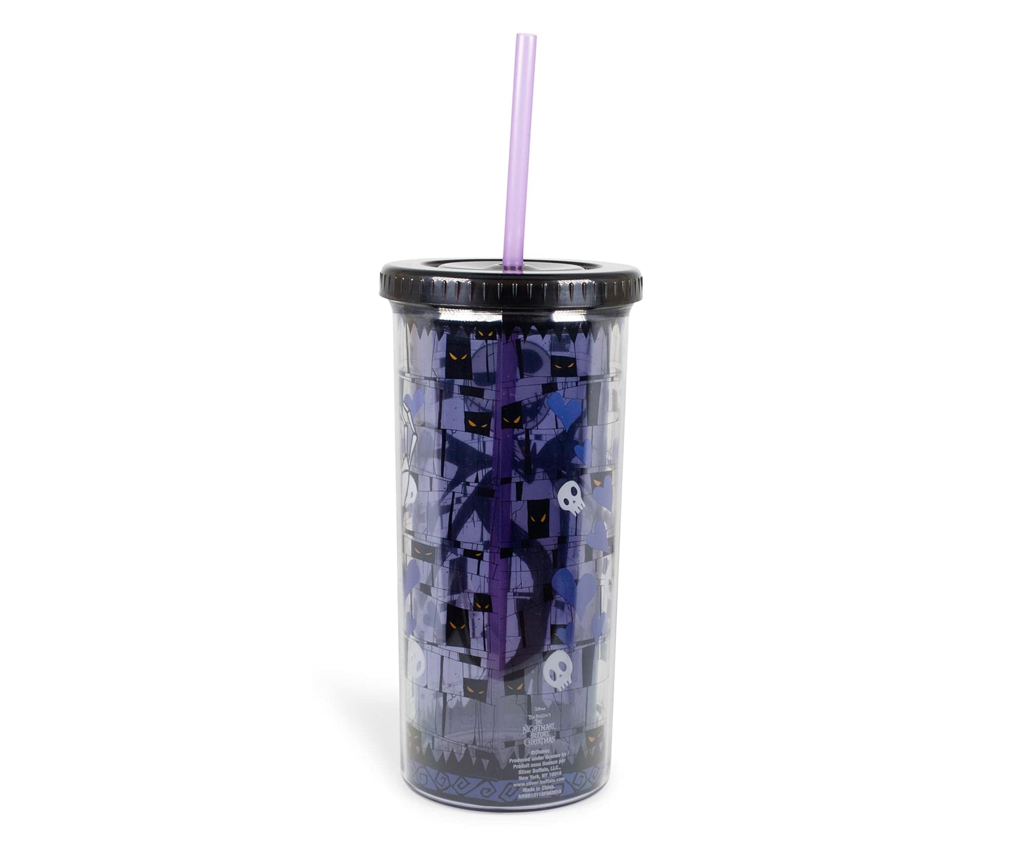 Foto 3 pulgar | Vaso con Popote La Pesadilla Antes De Navidad - Venta Internacional