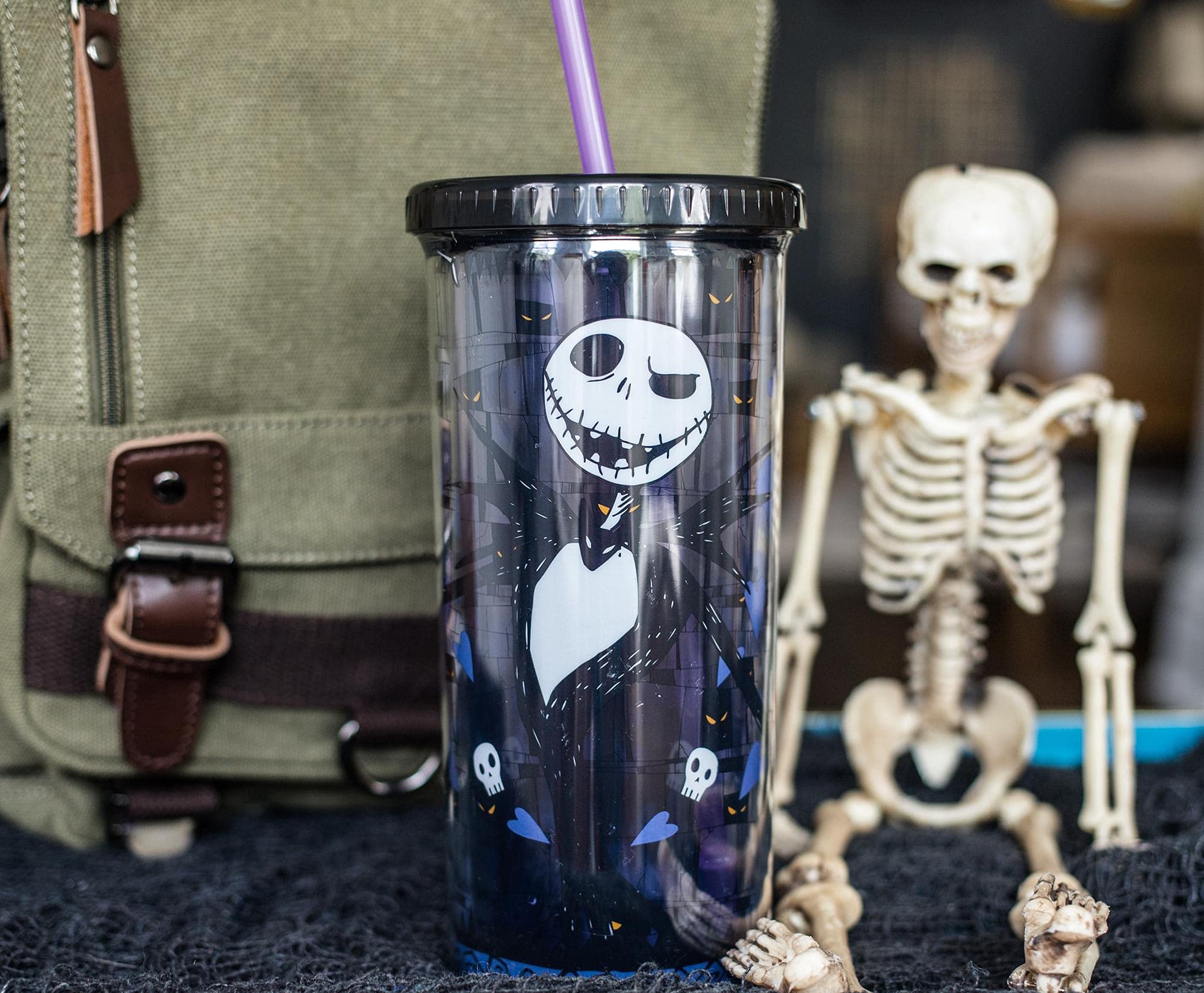 Foto 7 pulgar | Vaso con Popote La Pesadilla Antes De Navidad - Venta Internacional