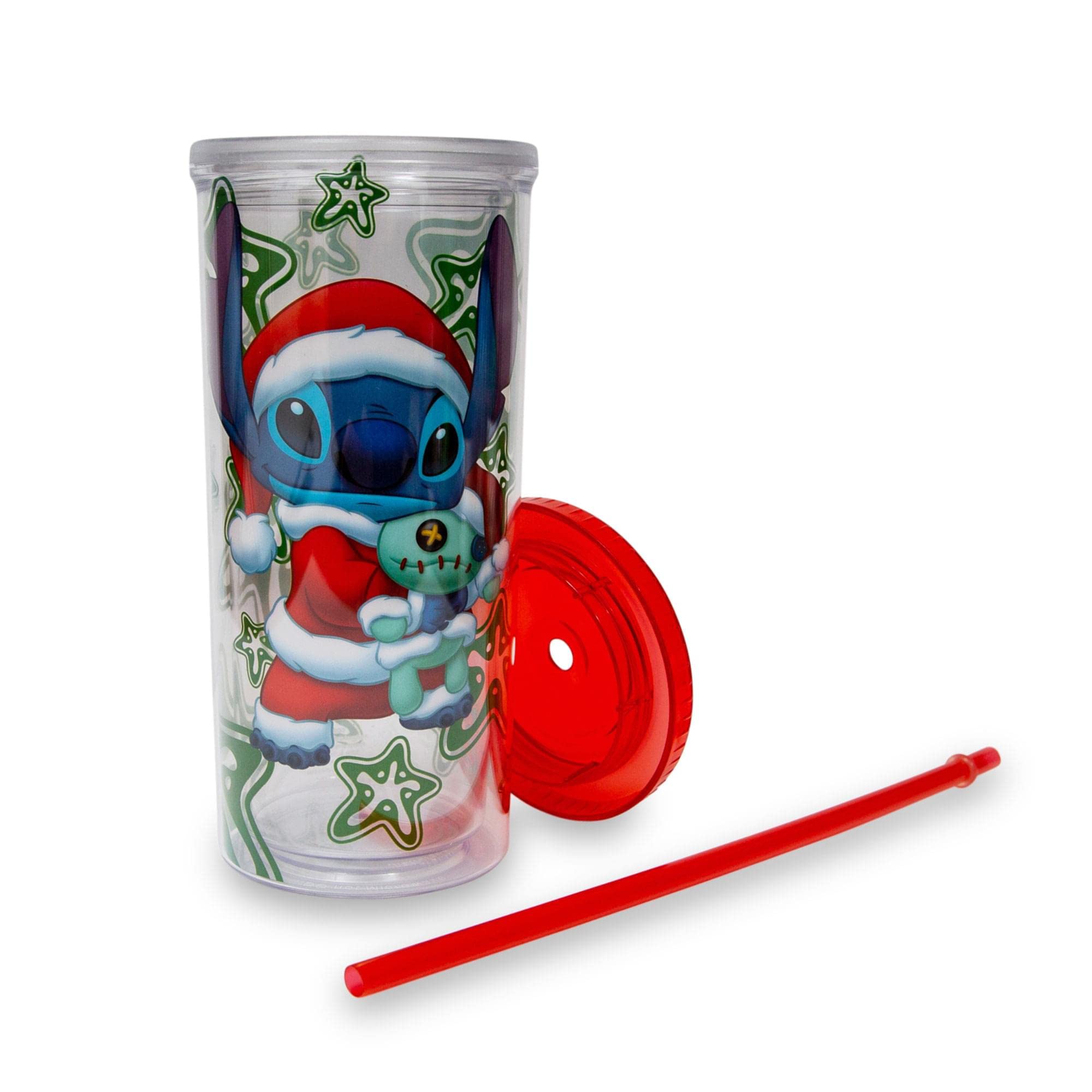 Foto 4 pulgar | Vaso con Popote  Disney Lilo & Stitch 600 ml - Venta Internacional