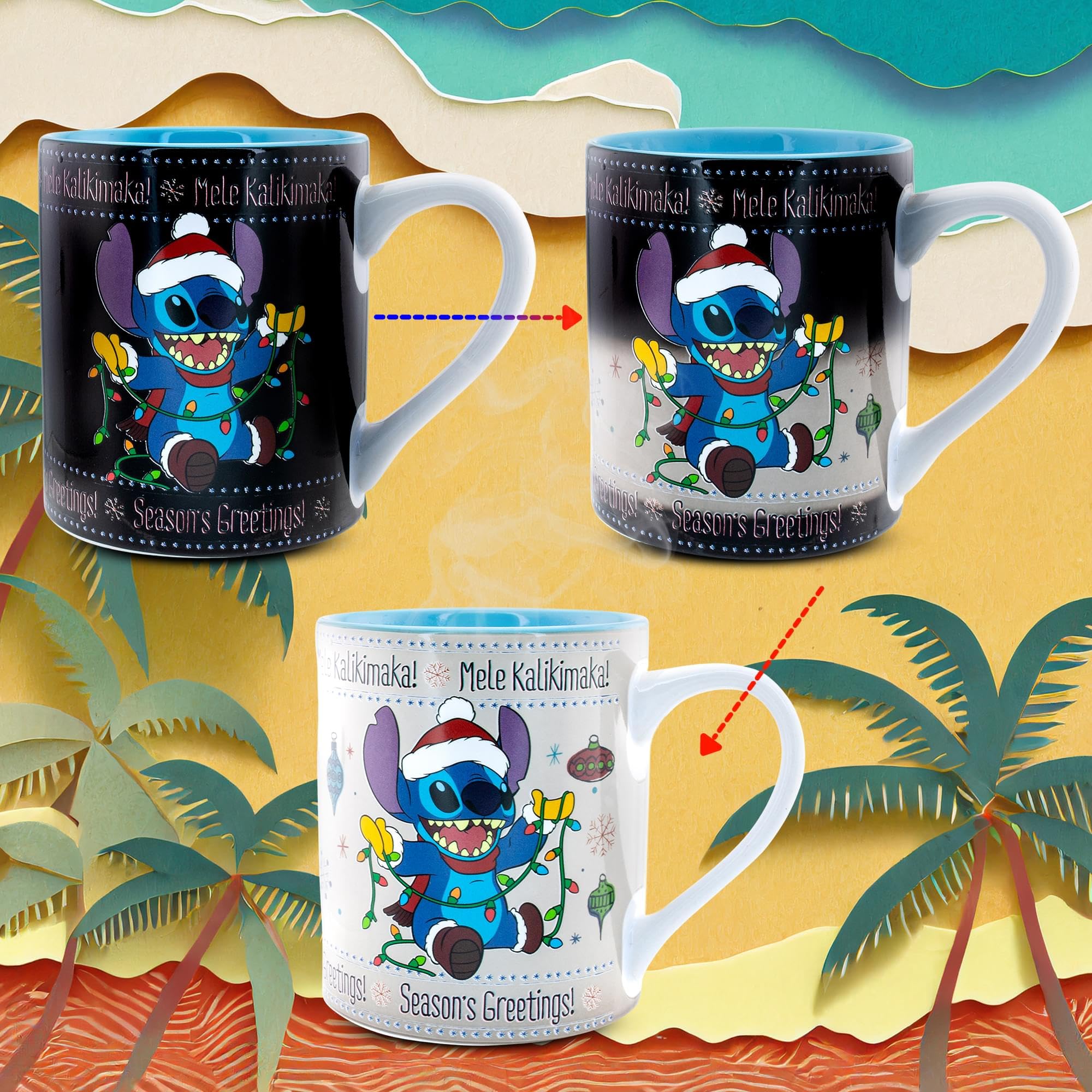 Foto 4 | Taza Lilo & Stitch Heat-reveal 414 ml - Venta Internacional